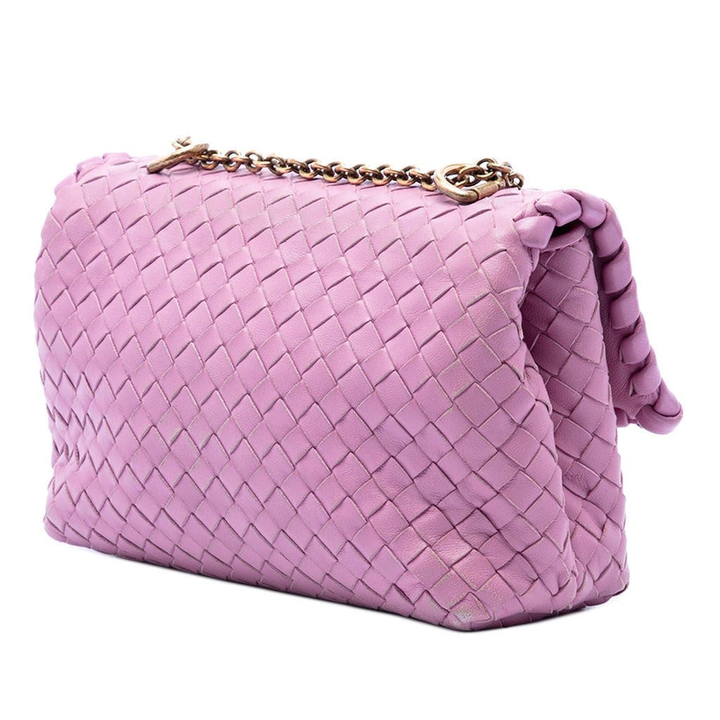 Bottega Veneta Baby Nappa Intrecciato Olimpia Crossbody