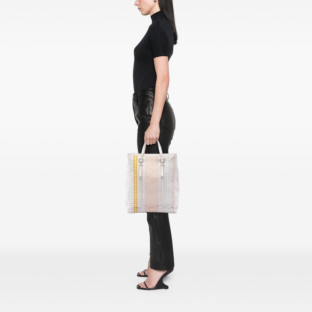 Bottega Veneta Intrecciato Trimmed Nappa Belted Tote