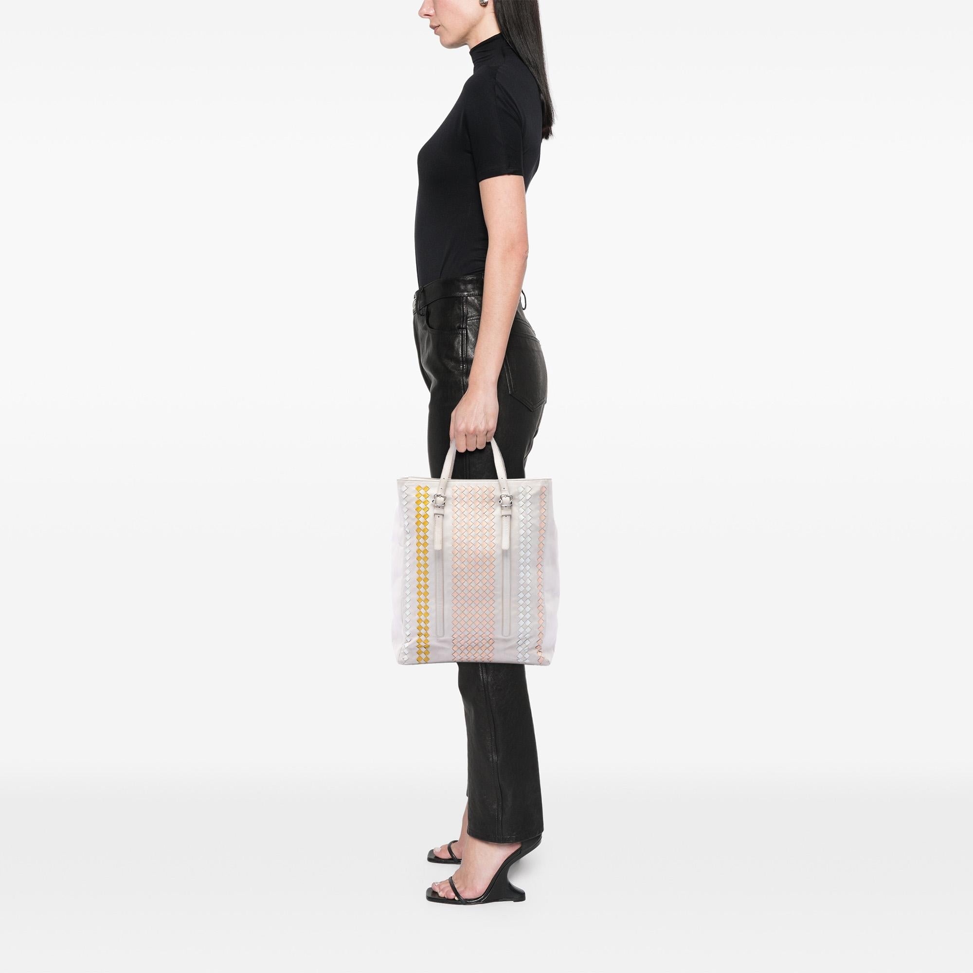 Bottega Veneta Intrecciato Trimmed Nappa Belted Tote