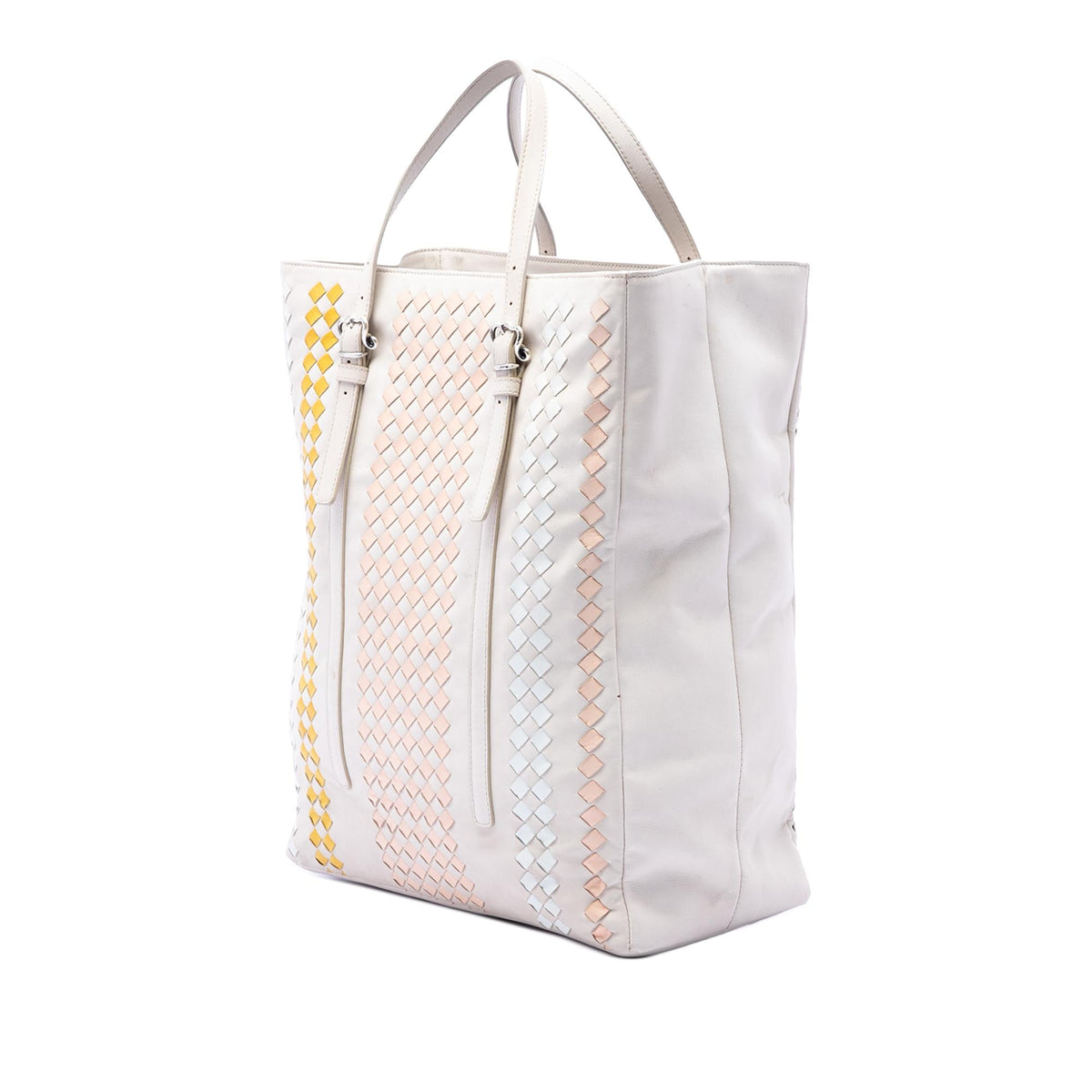 Bottega Veneta Intrecciato Trimmed Nappa Belted Tote