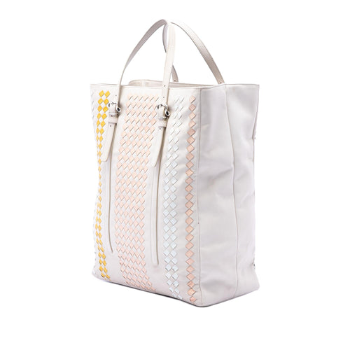 Bottega Veneta Intrecciato Trimmed Nappa Belted Tote
