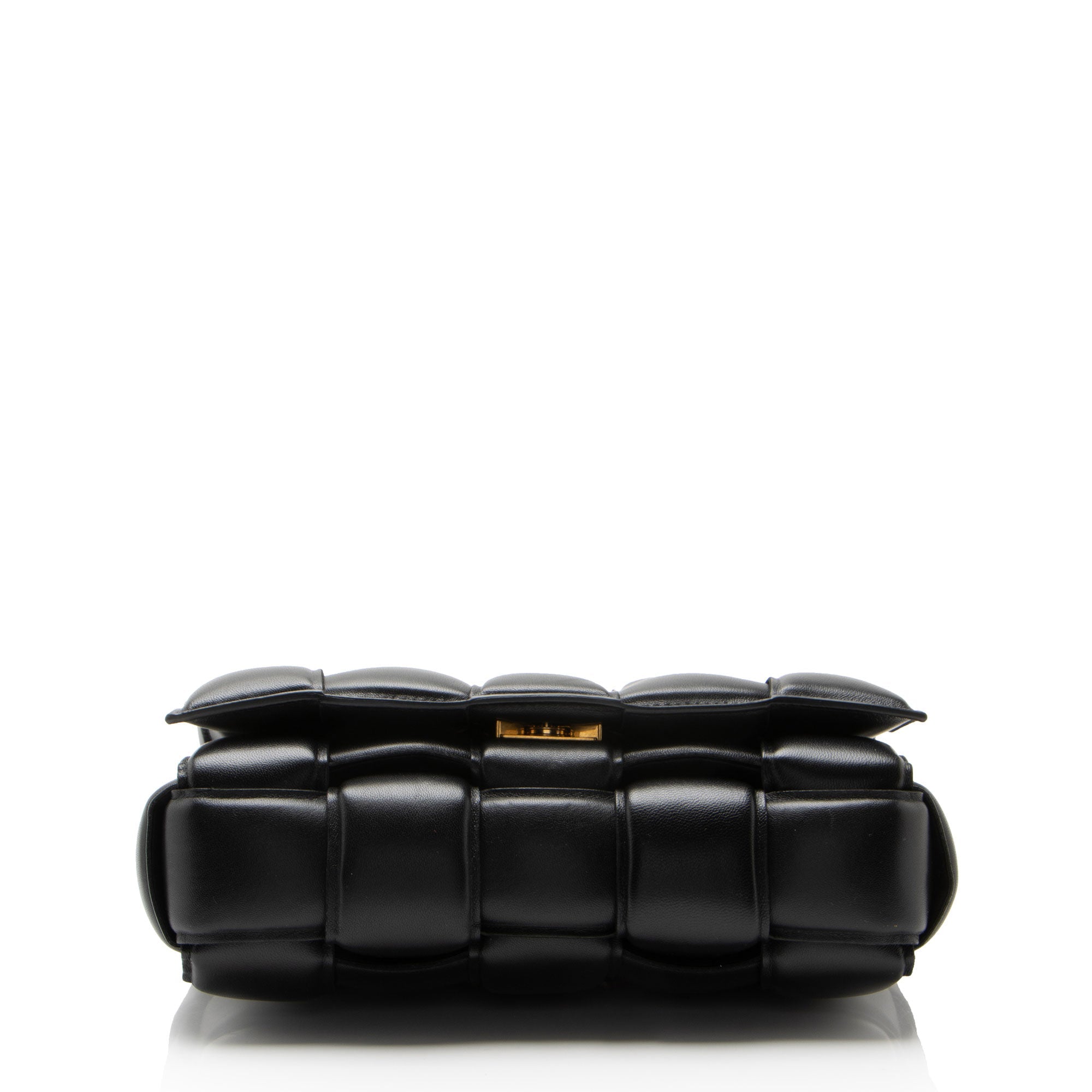 Bottega Veneta Lambskin Cassette Chain Maxi Shoulder Bag