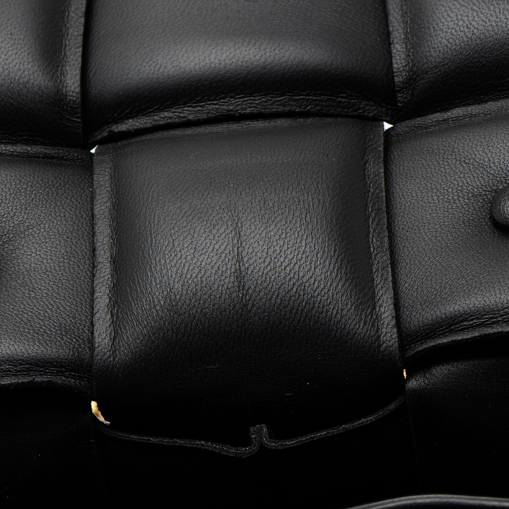 Bottega Veneta Lambskin Cassette Chain Maxi Shoulder Bag