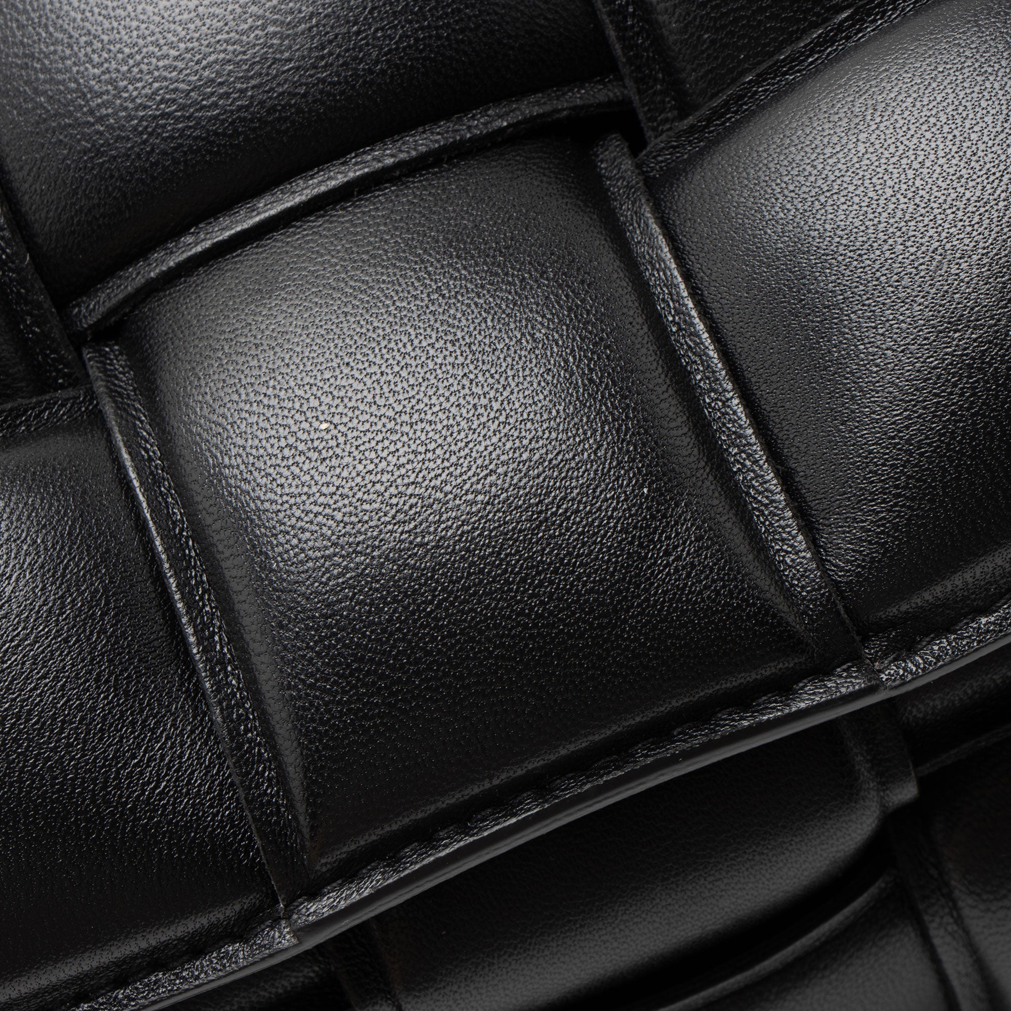 Bottega Veneta Lambskin Cassette Chain Maxi Shoulder Bag