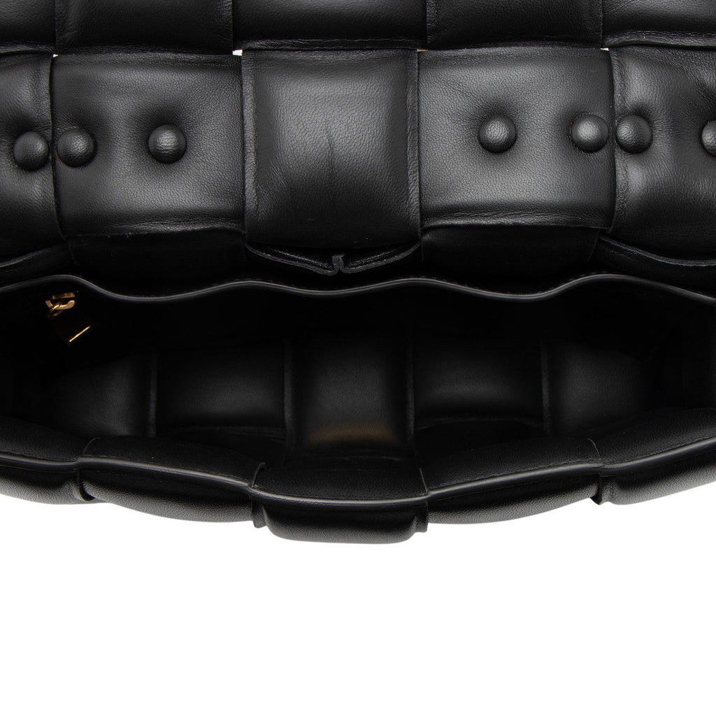 Bottega Veneta Lambskin Cassette Chain Maxi Shoulder Bag