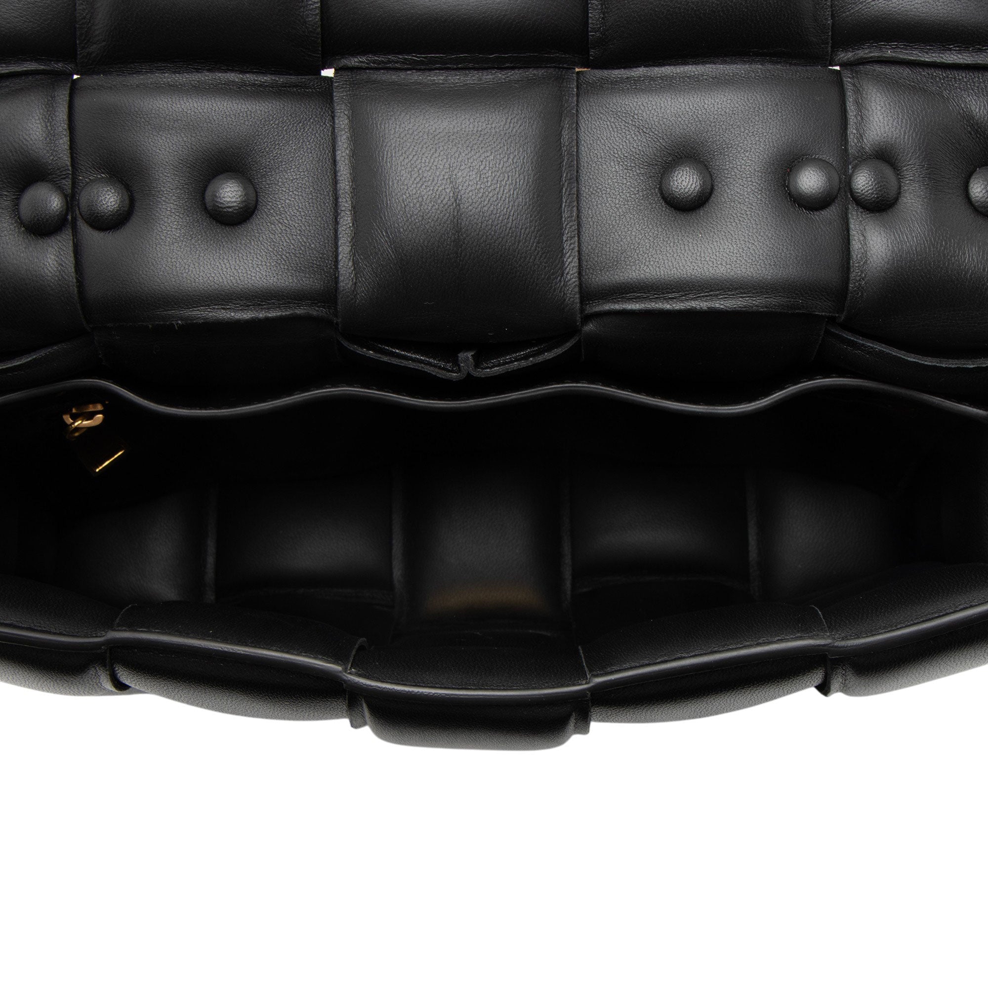 Bottega Veneta Lambskin Cassette Chain Maxi Shoulder Bag