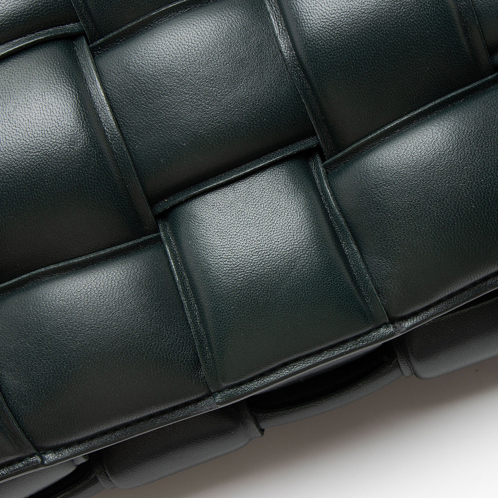 Bottega Veneta Lambskin Cassette Chain Maxi Shoulder Bag