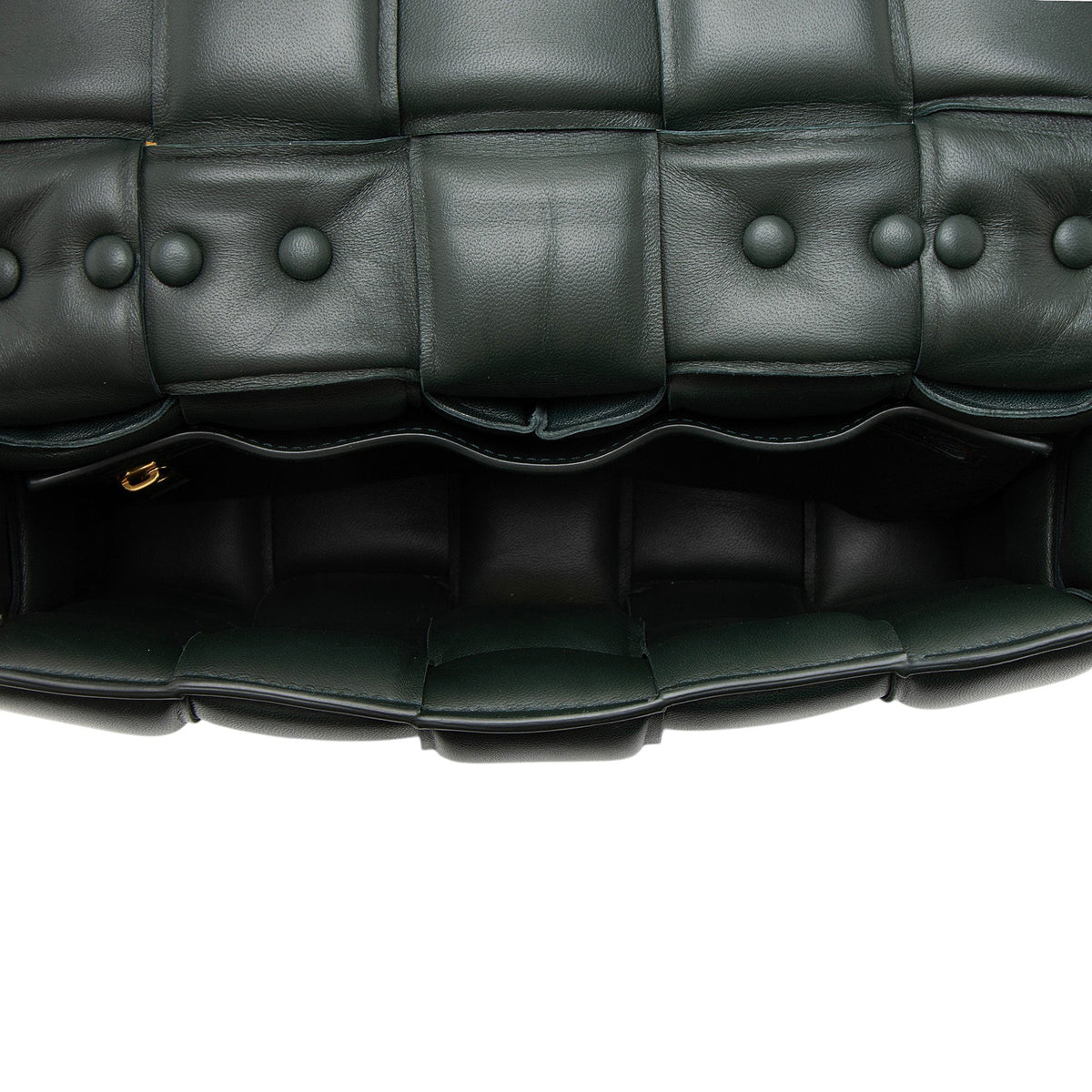 Bottega Veneta Lambskin Cassette Chain Maxi Shoulder Bag