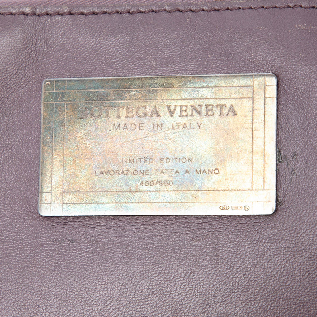 Bottega Veneta Limited Edition Medium Lambskin Intreccio Cabat Tote