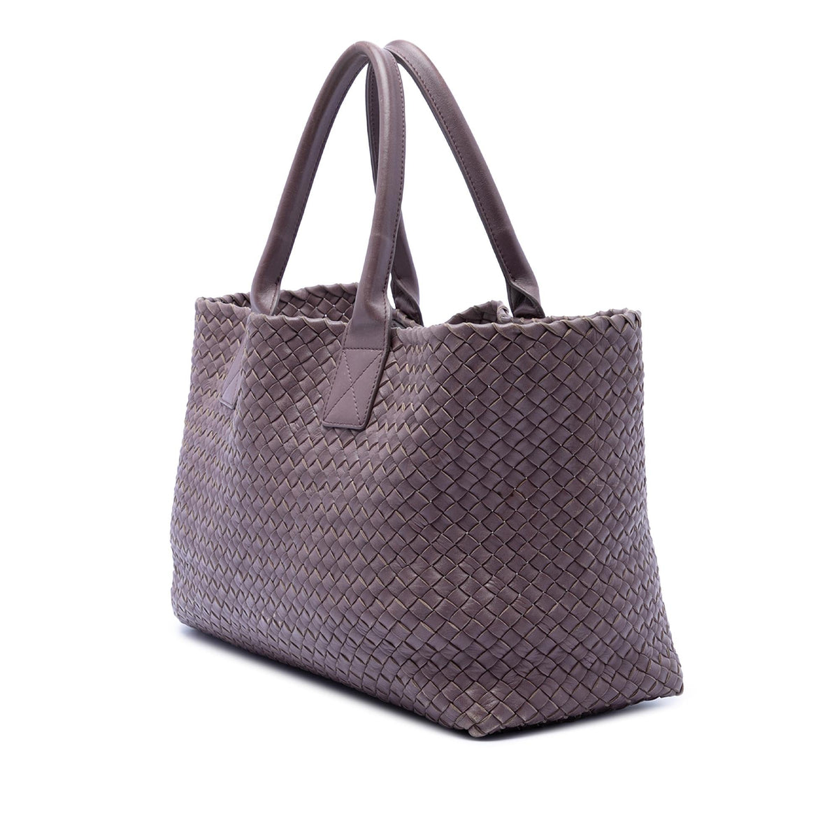 Bottega Veneta Limited Edition Medium Lambskin Intreccio Cabat Tote