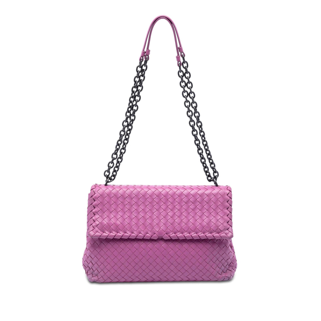 Bottega Veneta Medium Nappa Intrecciato Olimpia Shoulder Bag