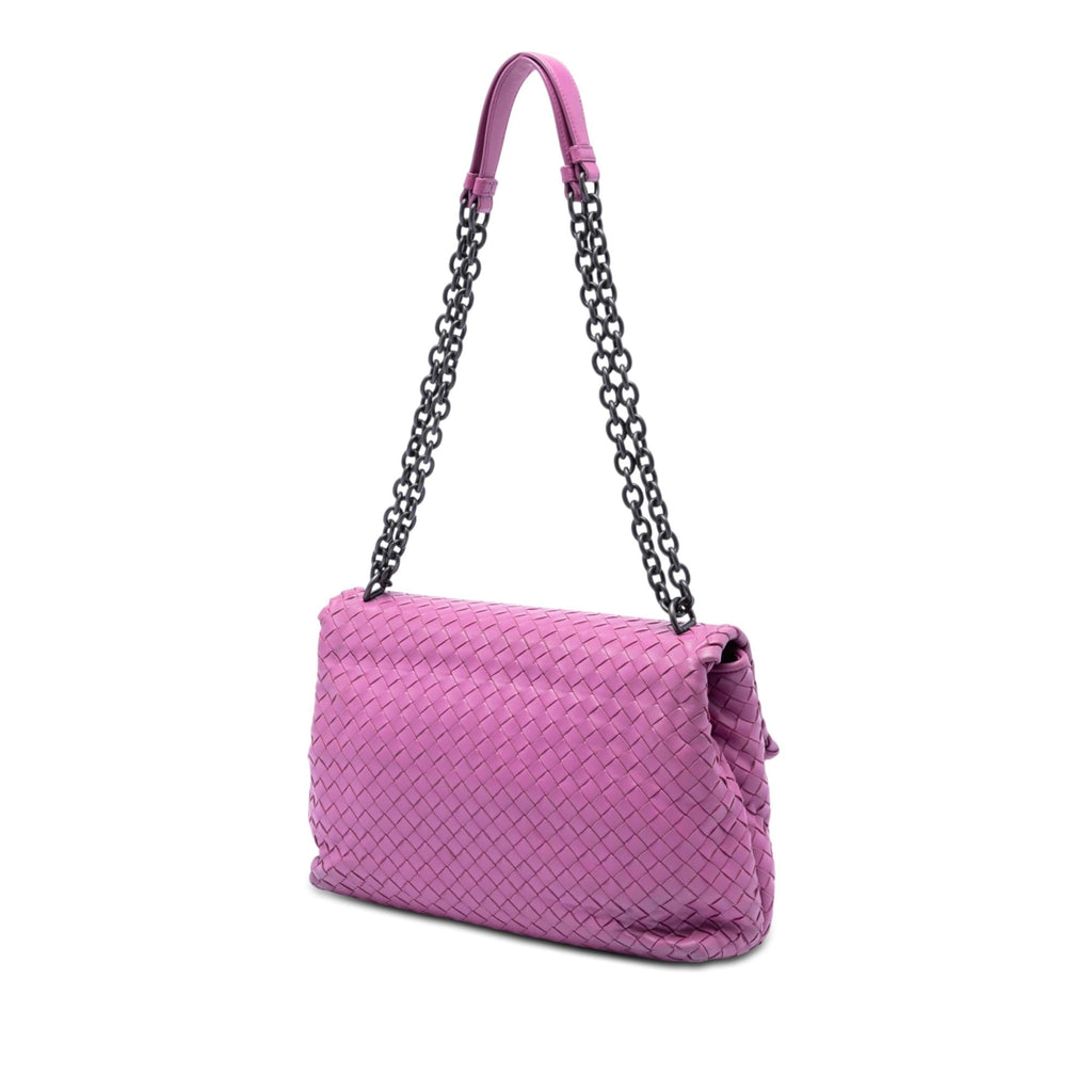 Bottega Veneta Medium Nappa Intrecciato Olimpia Shoulder Bag