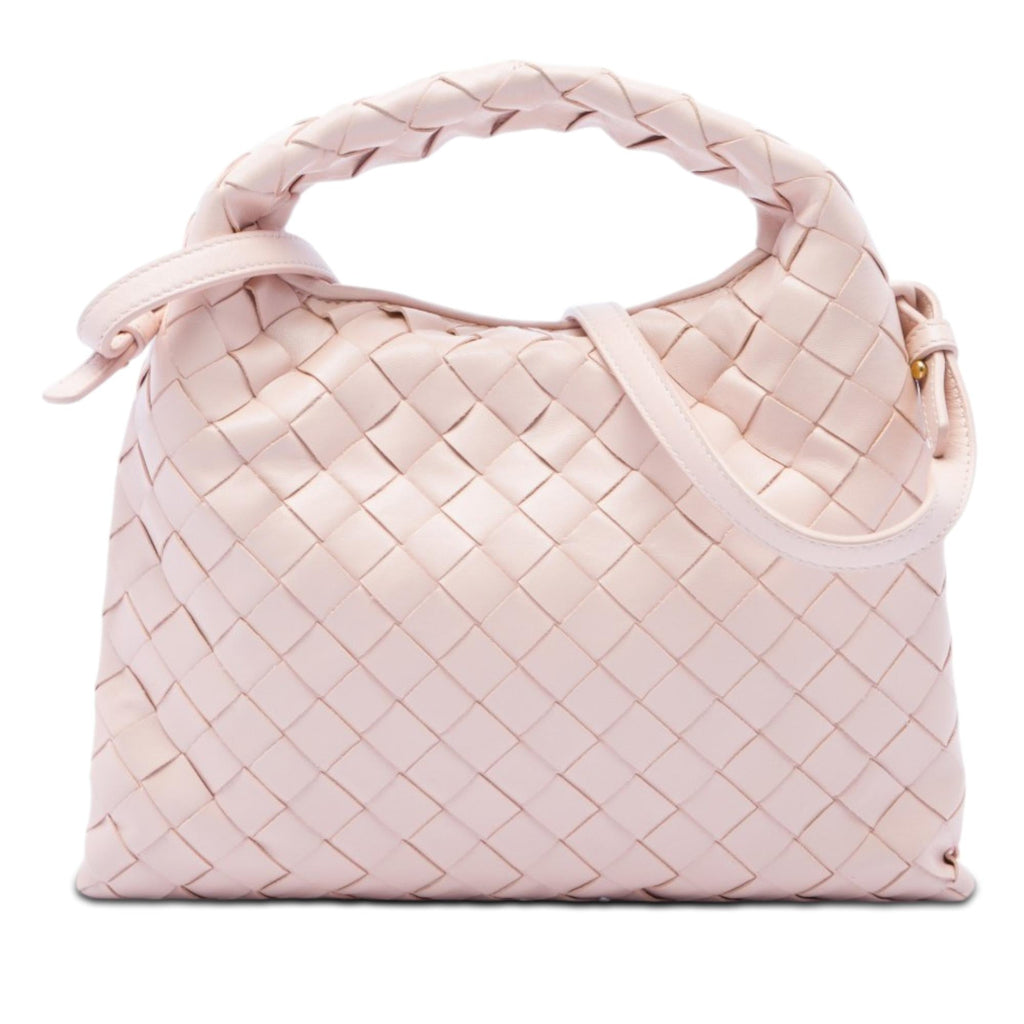 Bottega Veneta Mini Calfskin Intrecciato Hop Satchel