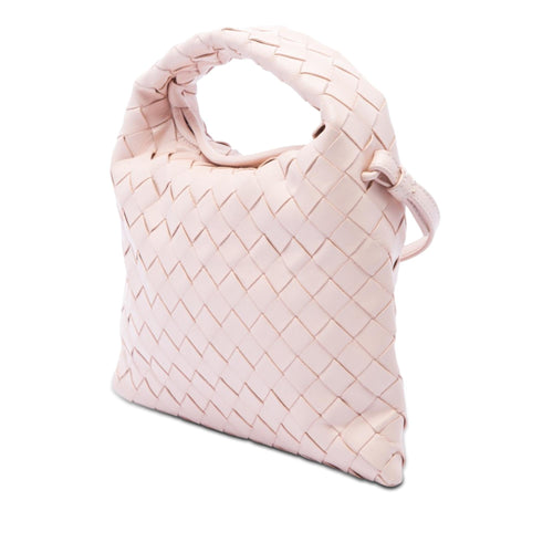 Bottega Veneta Mini Calfskin Intrecciato Hop Satchel