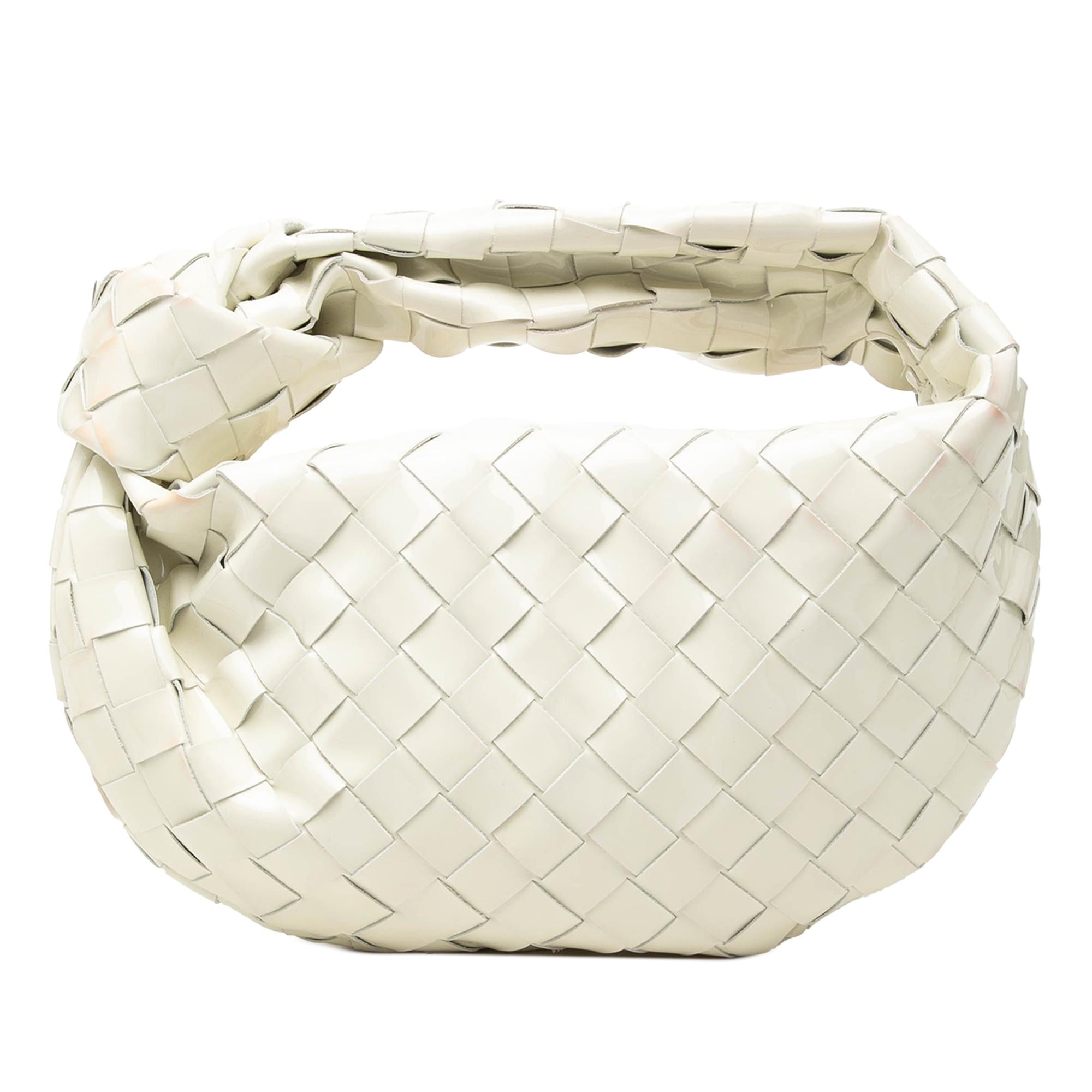 Bottega Veneta Mini Patent Intrecciato Jodie