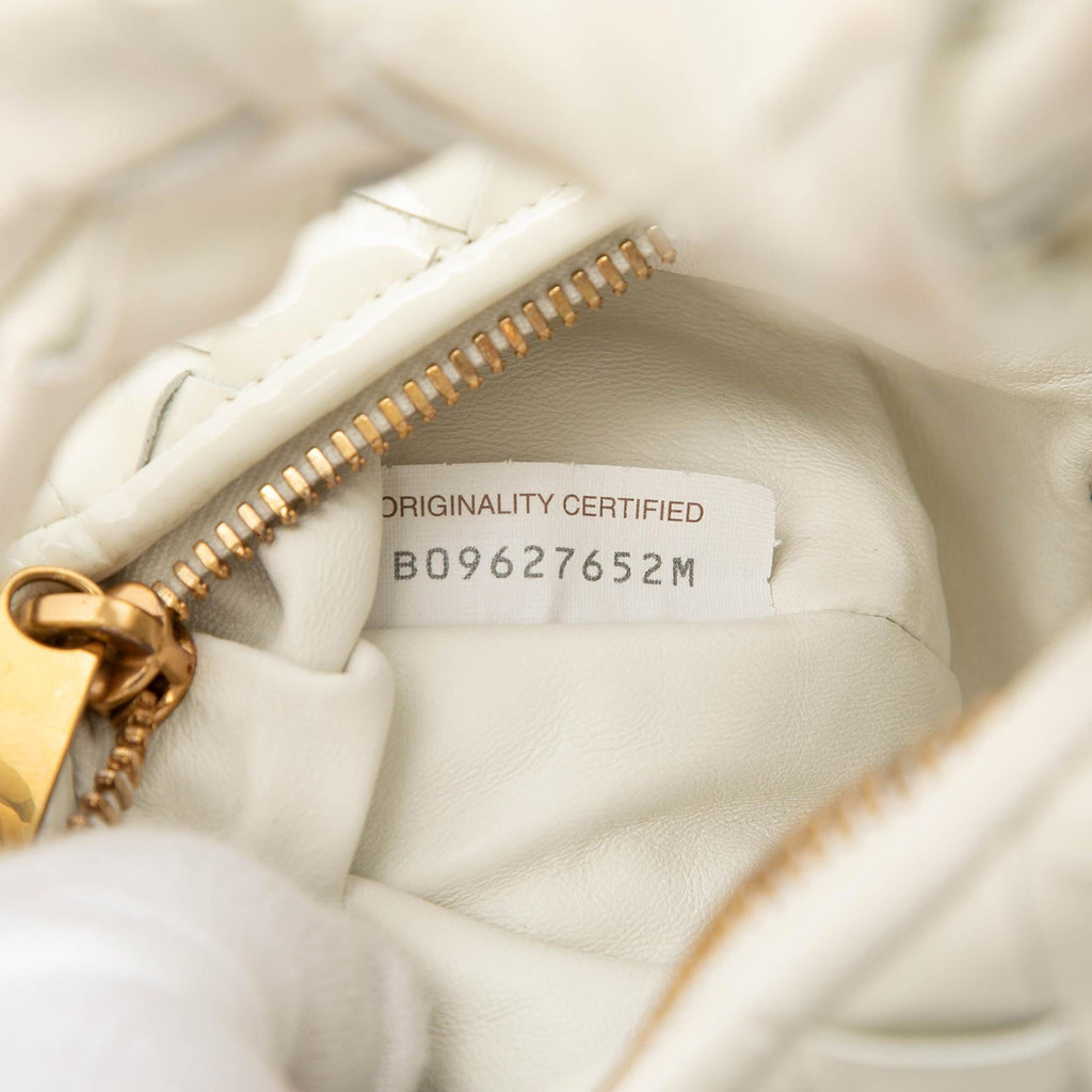 Bottega Veneta Mini Patent Intrecciato Jodie