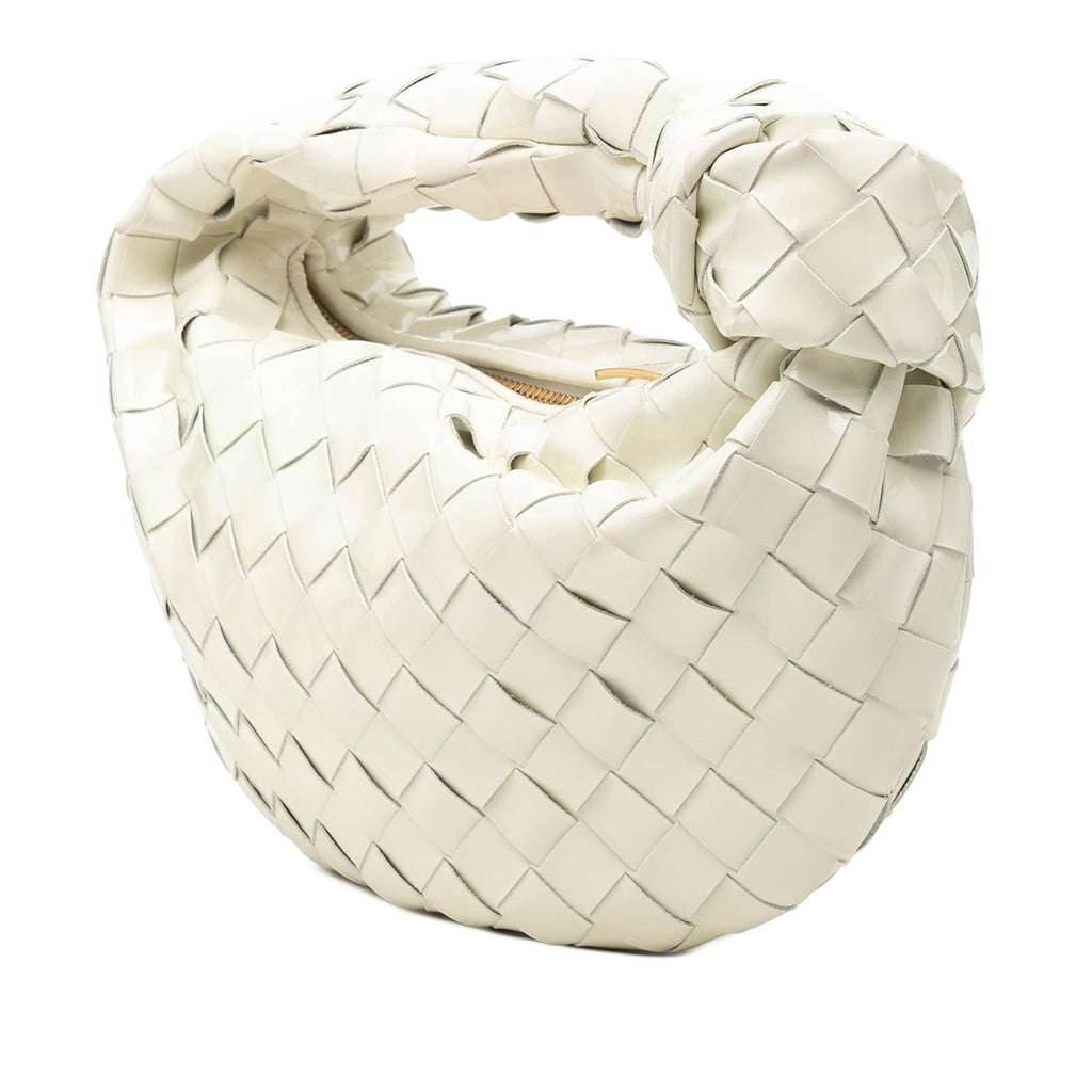 Bottega Veneta Mini Patent Intrecciato Jodie