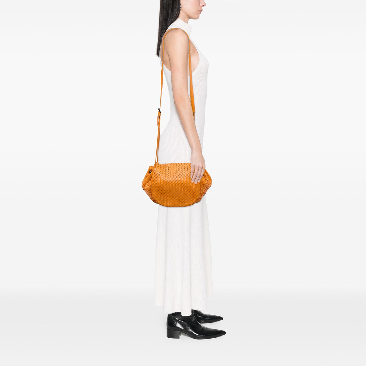 Bottega Veneta Nappa Intrecciato Flap Crossbody