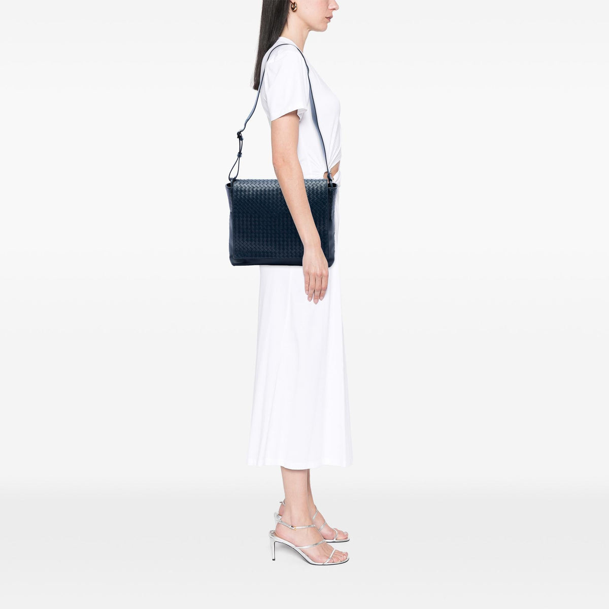 Bottega Veneta Nappa Intrecciato Flap Crossbody