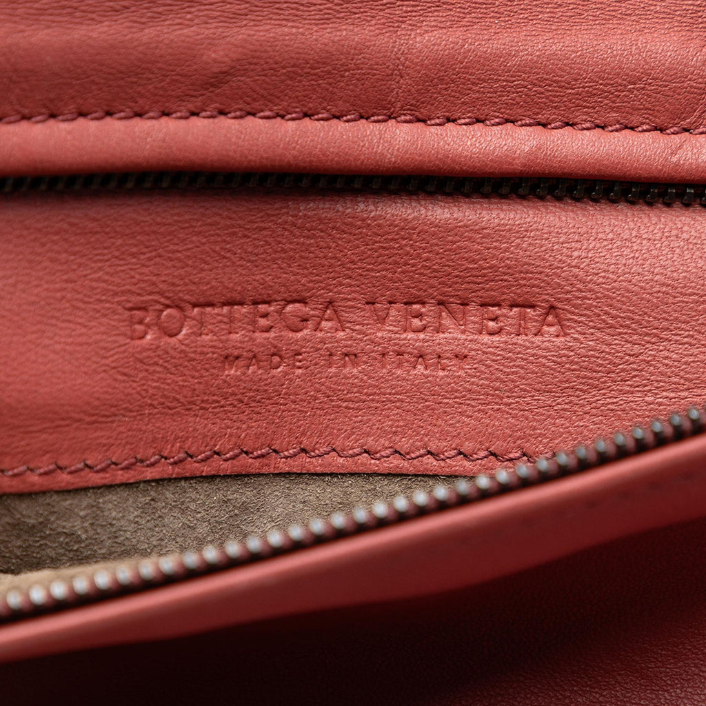 Bottega Veneta Nappa Intrecciato Turn Lock Clutch