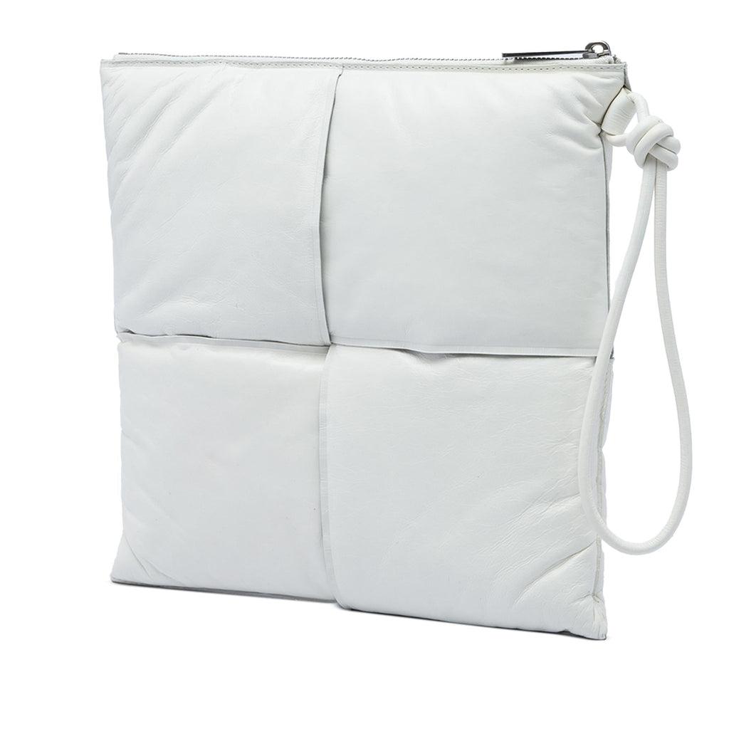 Bottega Veneta Nappa Maxi Intrecciato Padded Square Wristlet Pouch