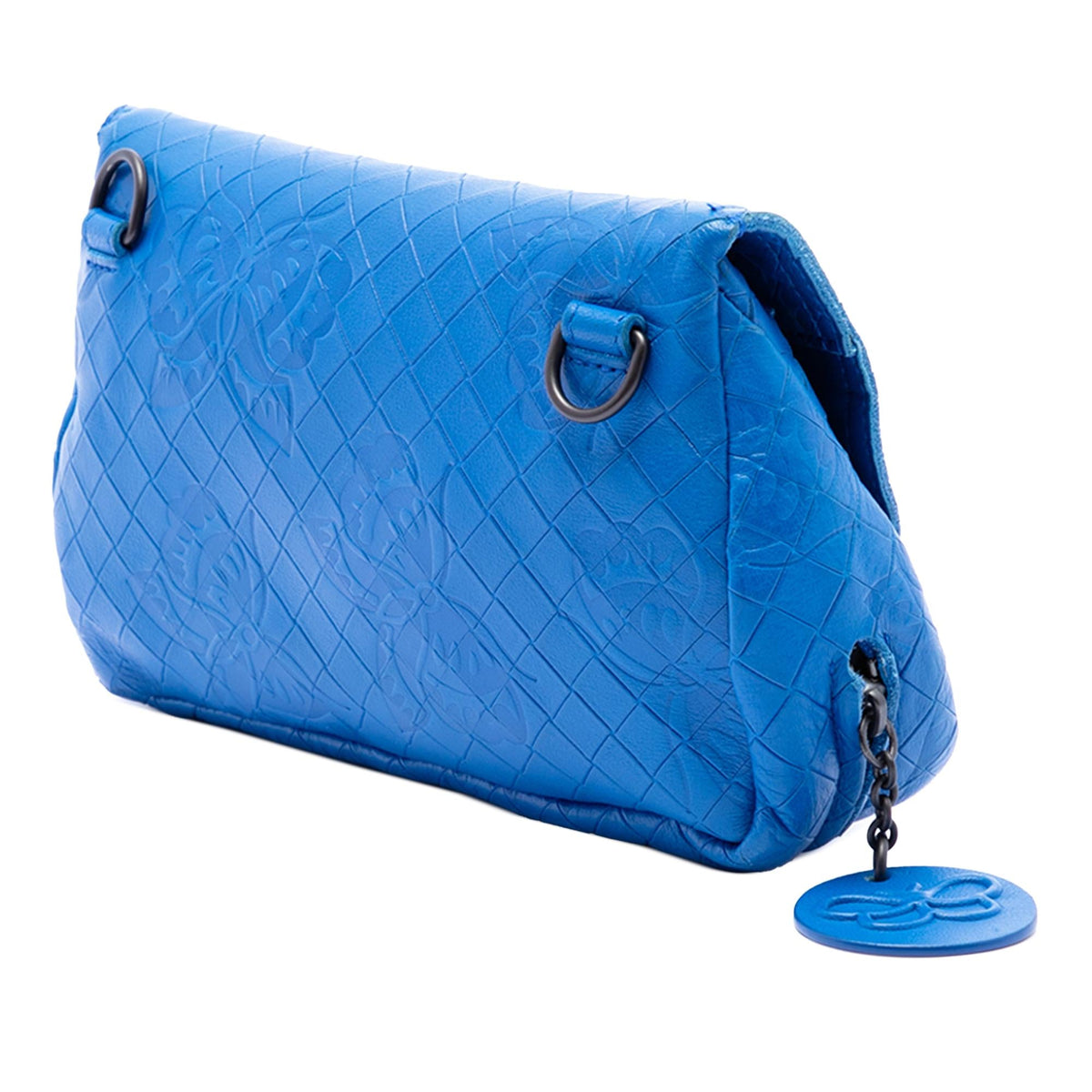 Bottega Veneta Small Calfskin Intrecciomirage Embossed Butterfly Chain Crossbody