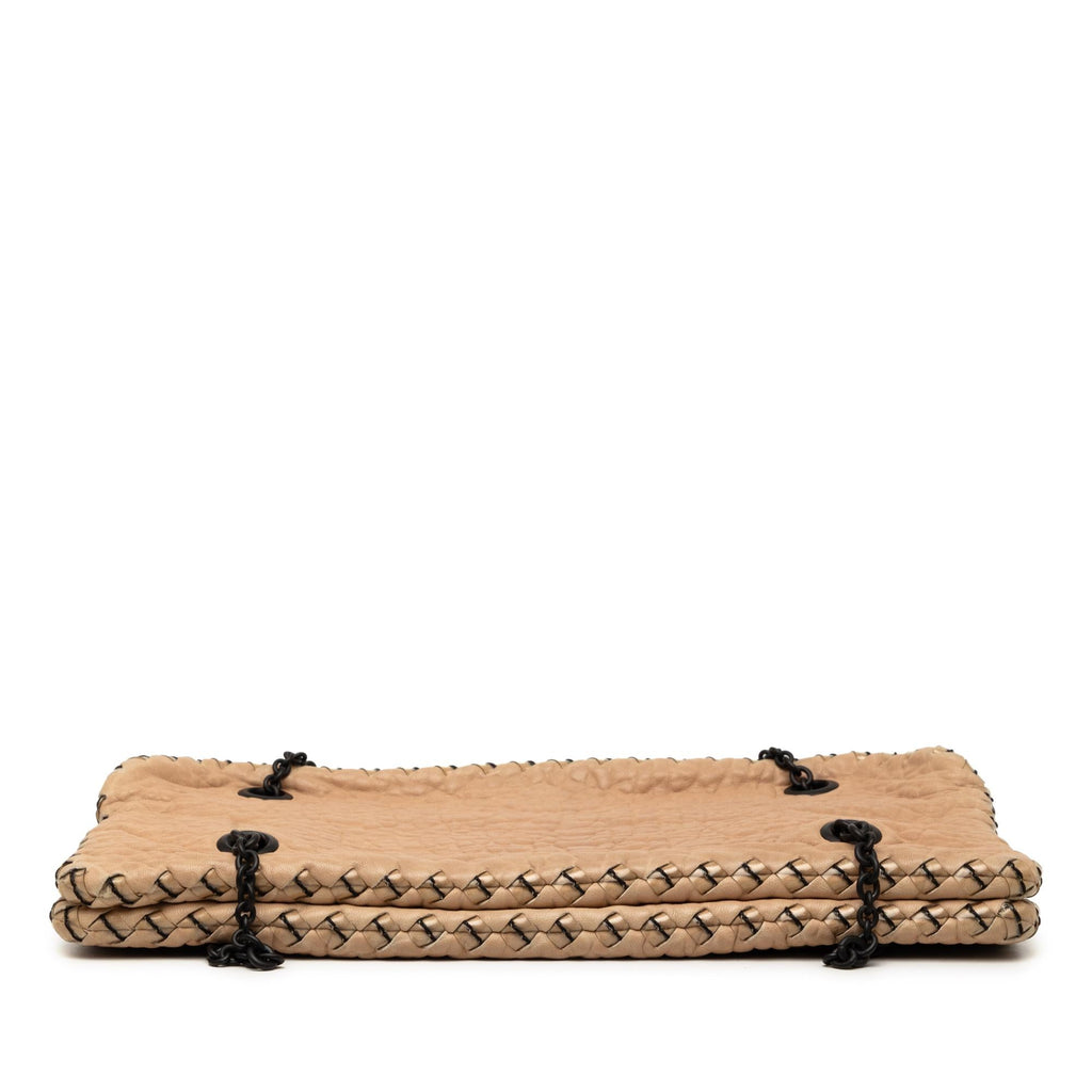 Bottega Veneta Textured Leather Whipstitch Duo Shoulder Bag