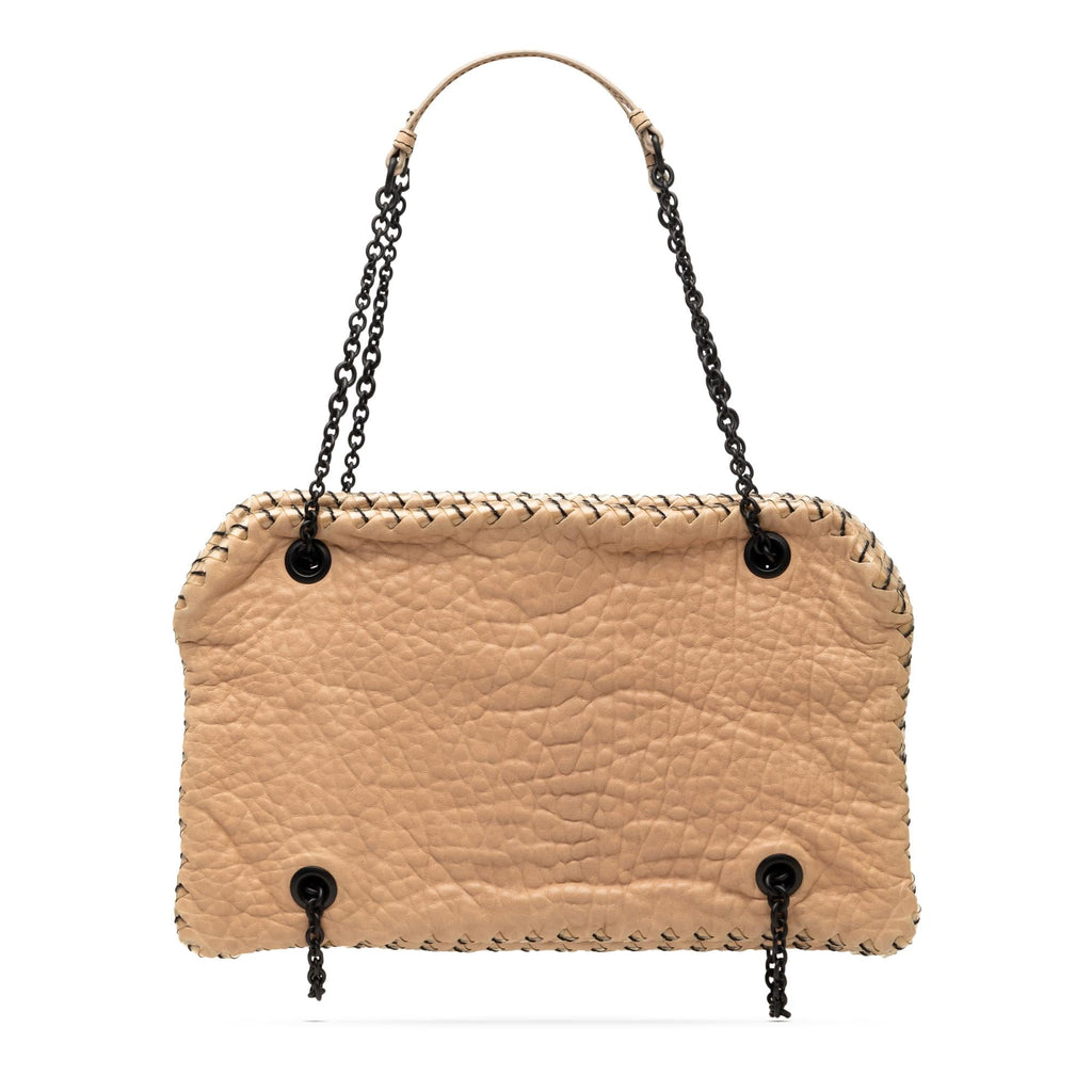 Bottega Veneta Textured Leather Whipstitch Duo Shoulder Bag