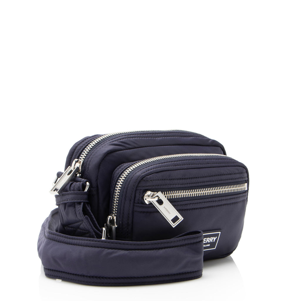 Burberry Nylon Logo Zip Messenger