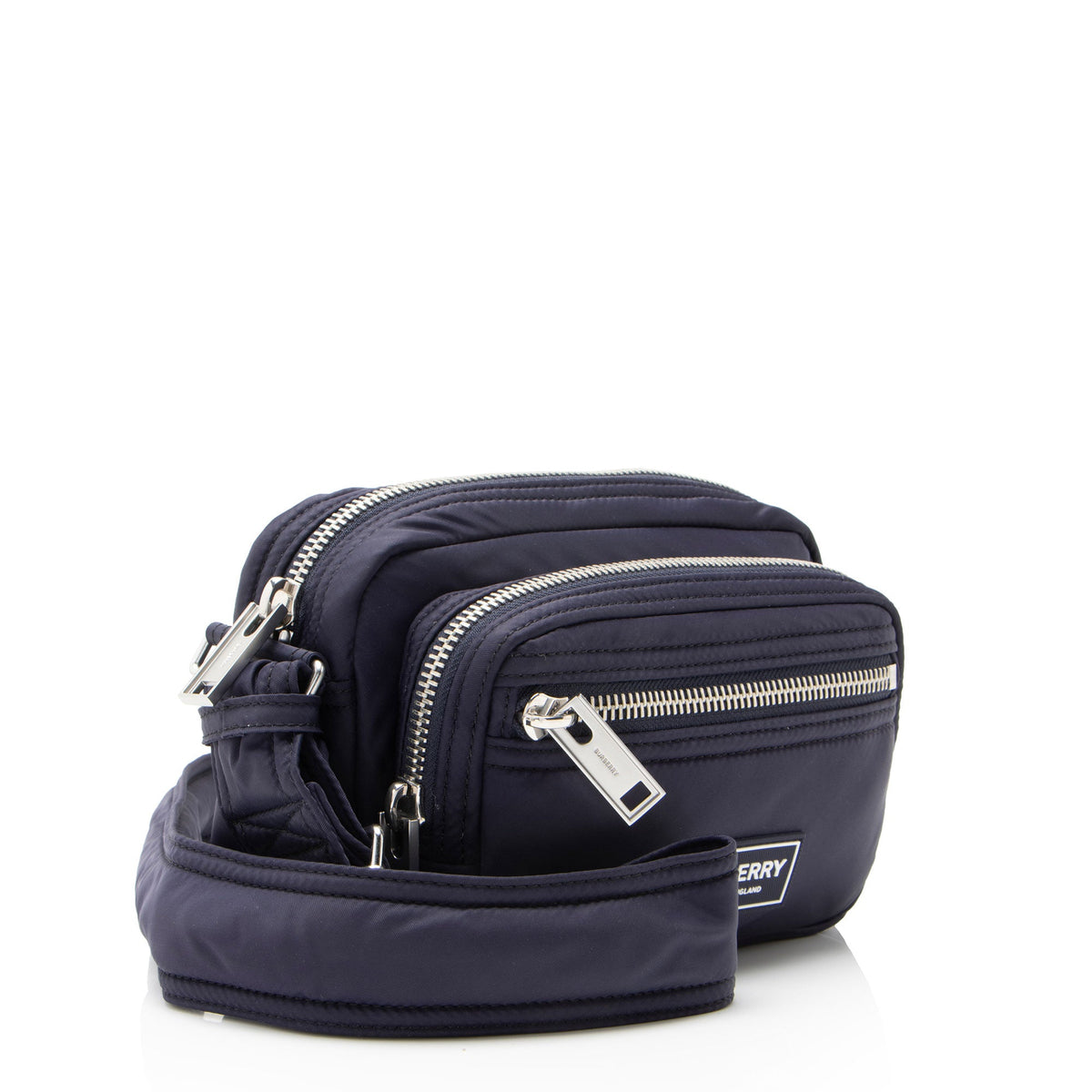 Burberry Nylon Logo Zip Messenger