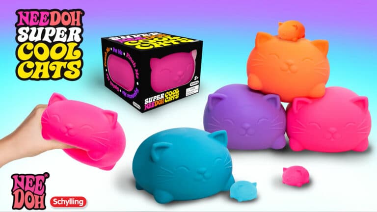 Super NeeDoh® Cool Cats | Giant Cat-Shaped Sensory Squish