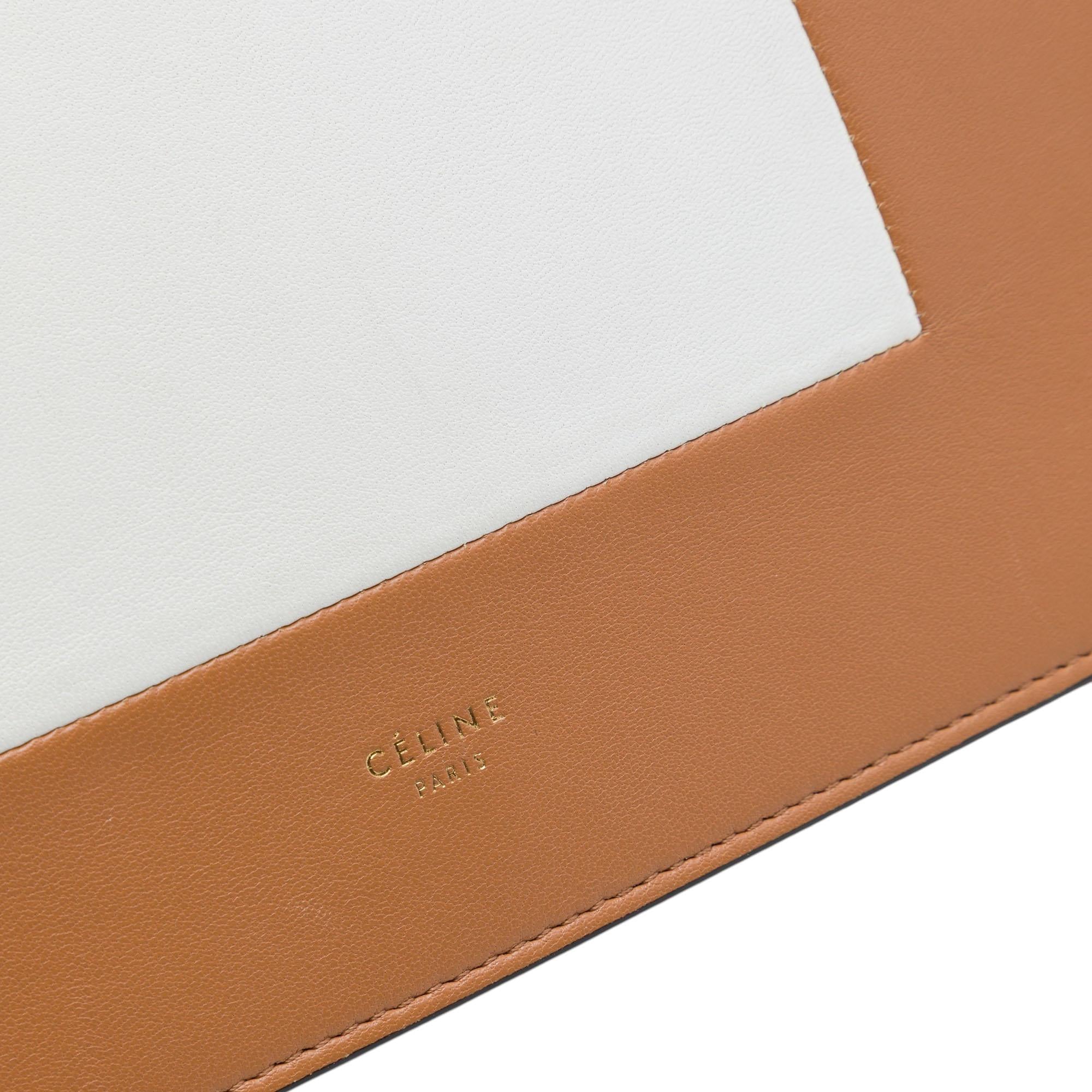 Celine Leather Frame Wallet on Chain