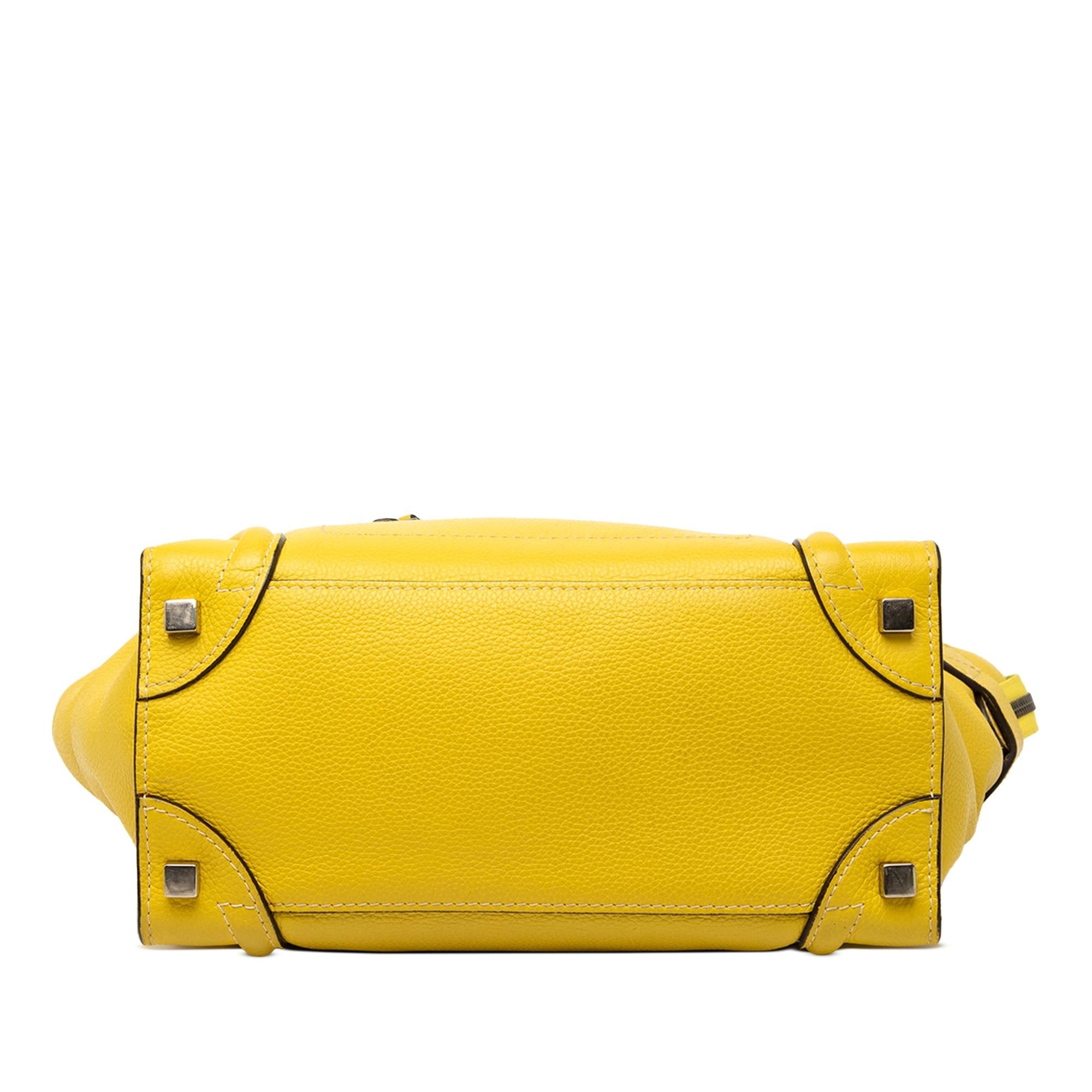 Celine Micro Drummed Calfskin Luggage Tote