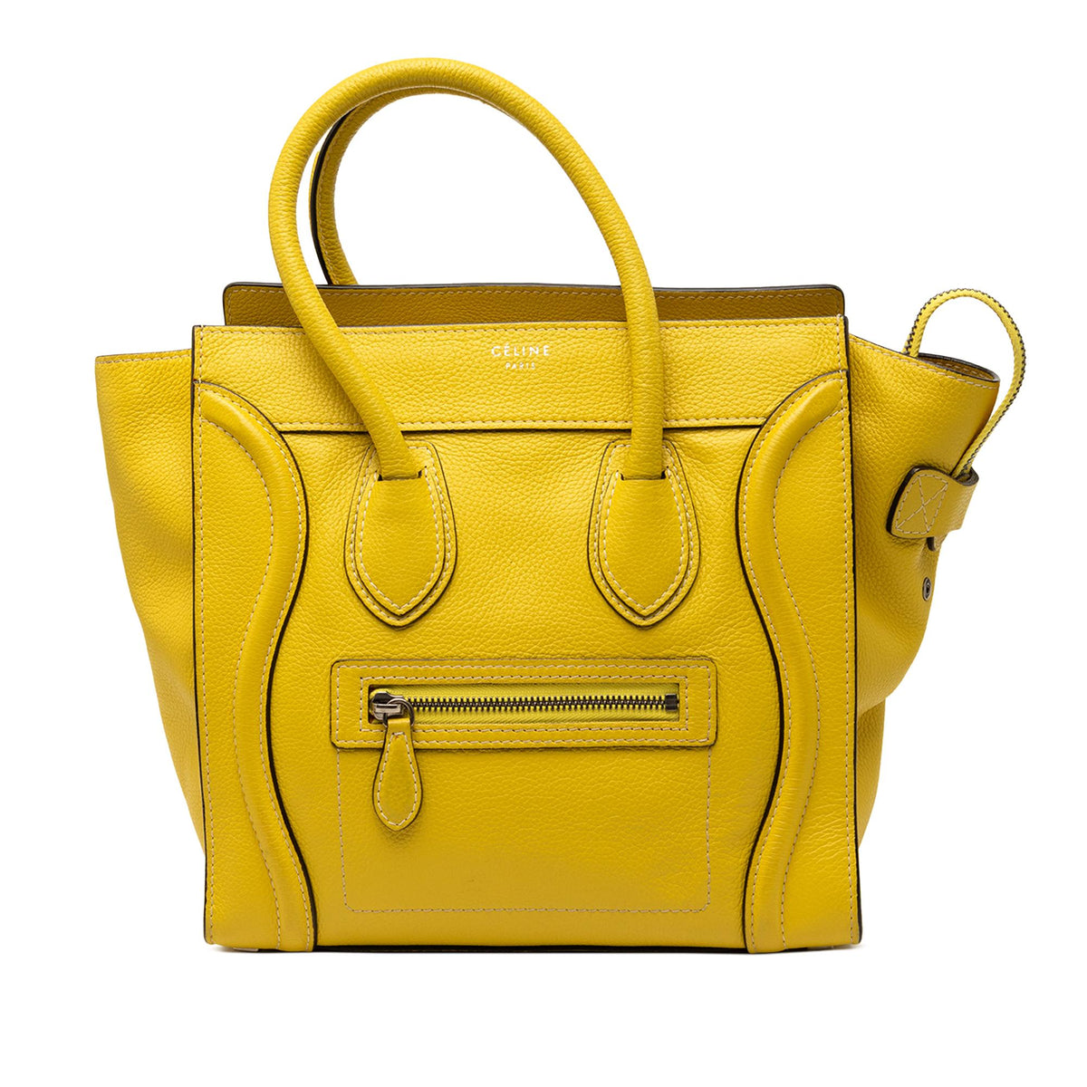 Celine Micro Drummed Calfskin Luggage Tote