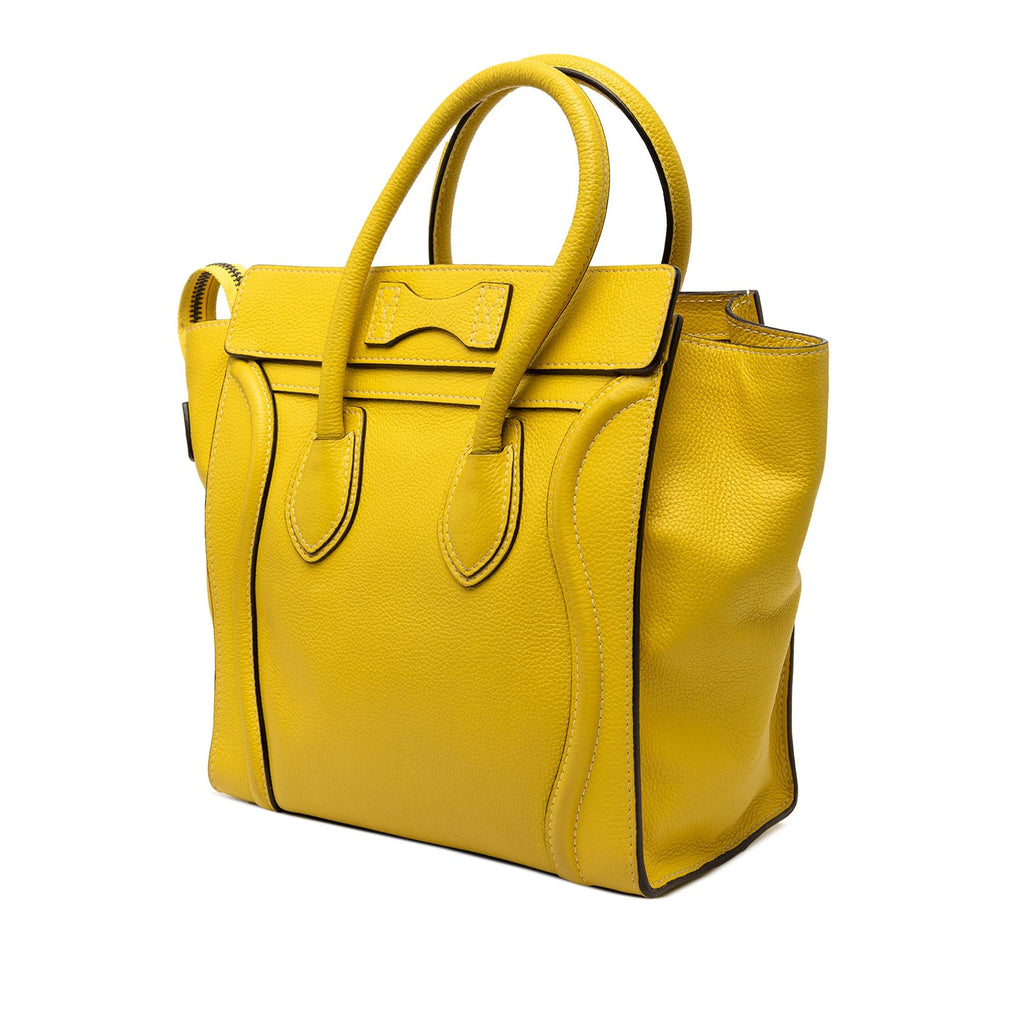 Celine Micro Drummed Calfskin Luggage Tote