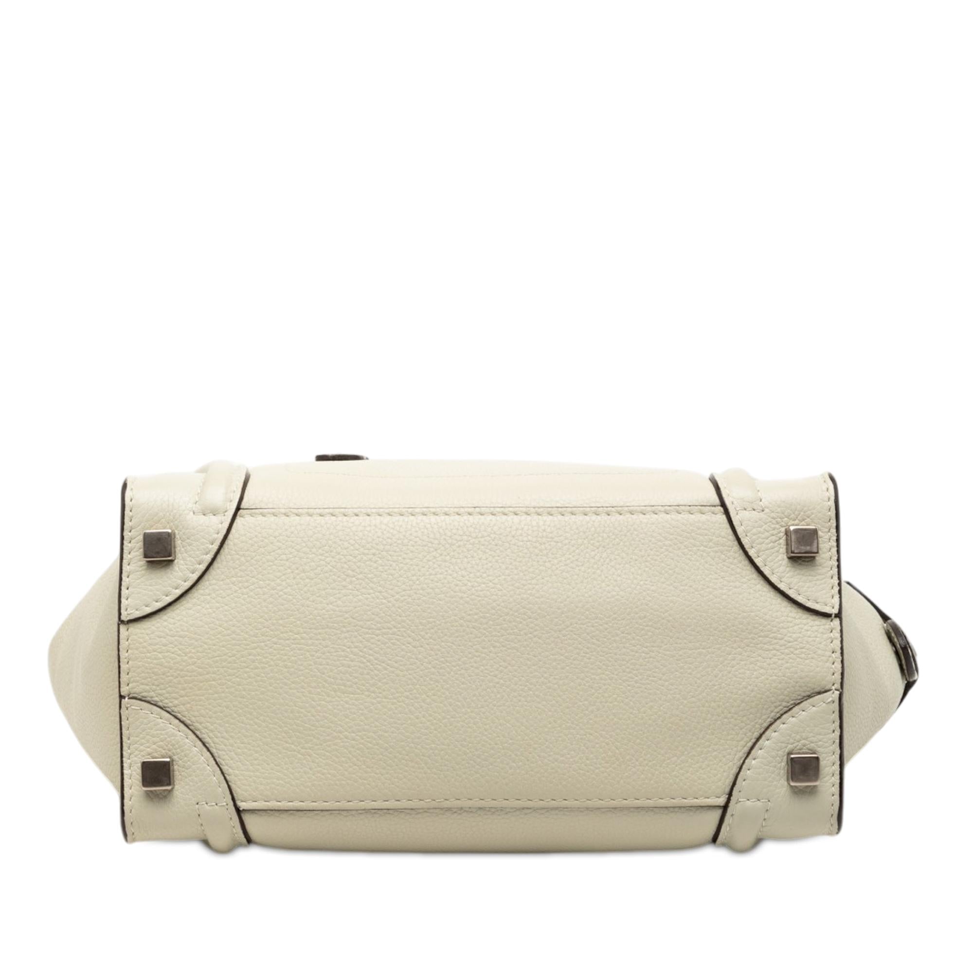 Celine Micro Leather Luggage Tote