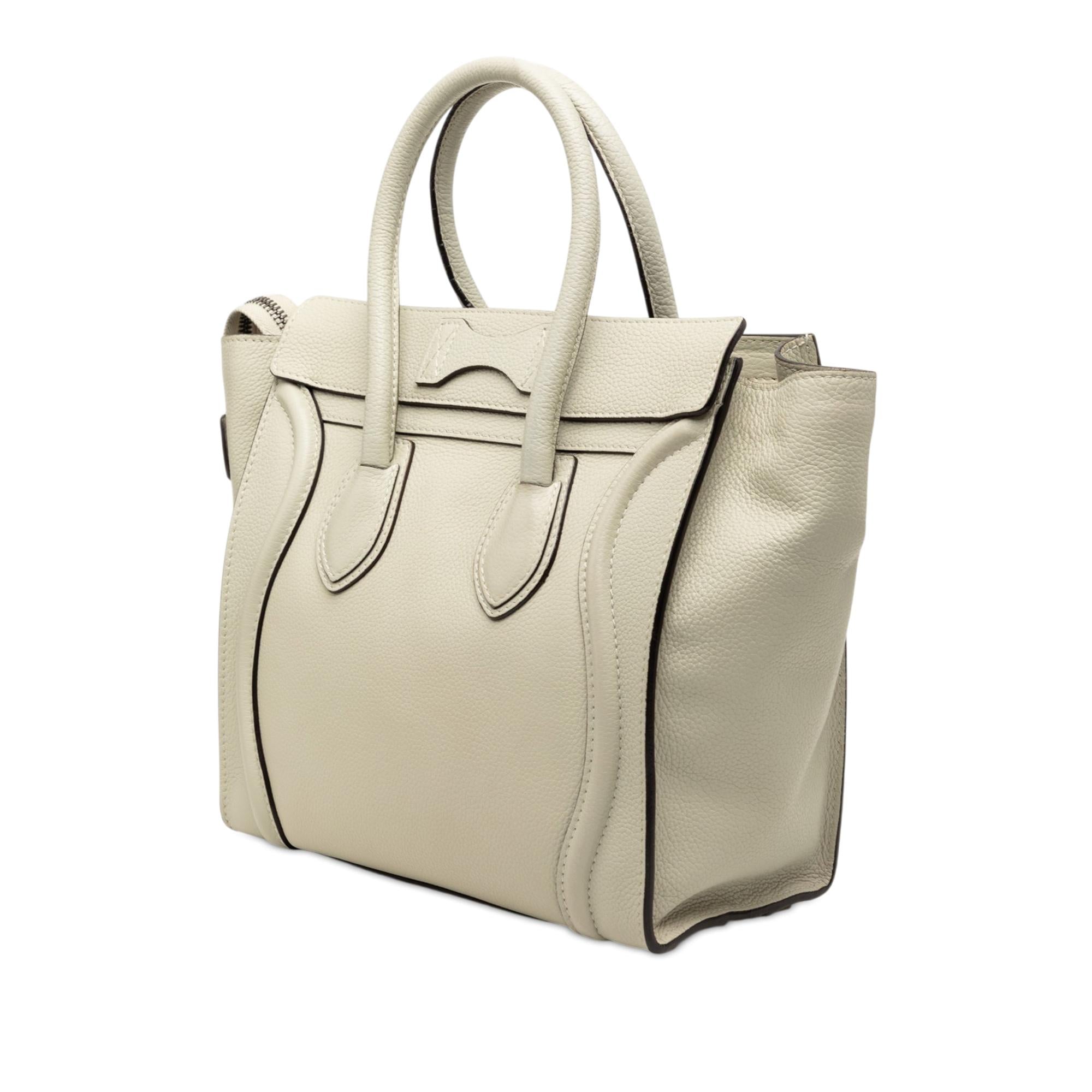 Celine Micro Leather Luggage Tote