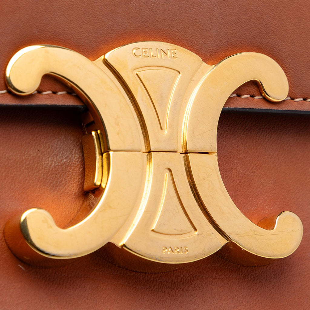 Celine Shiny Calfskin Claude Shoulder Bag