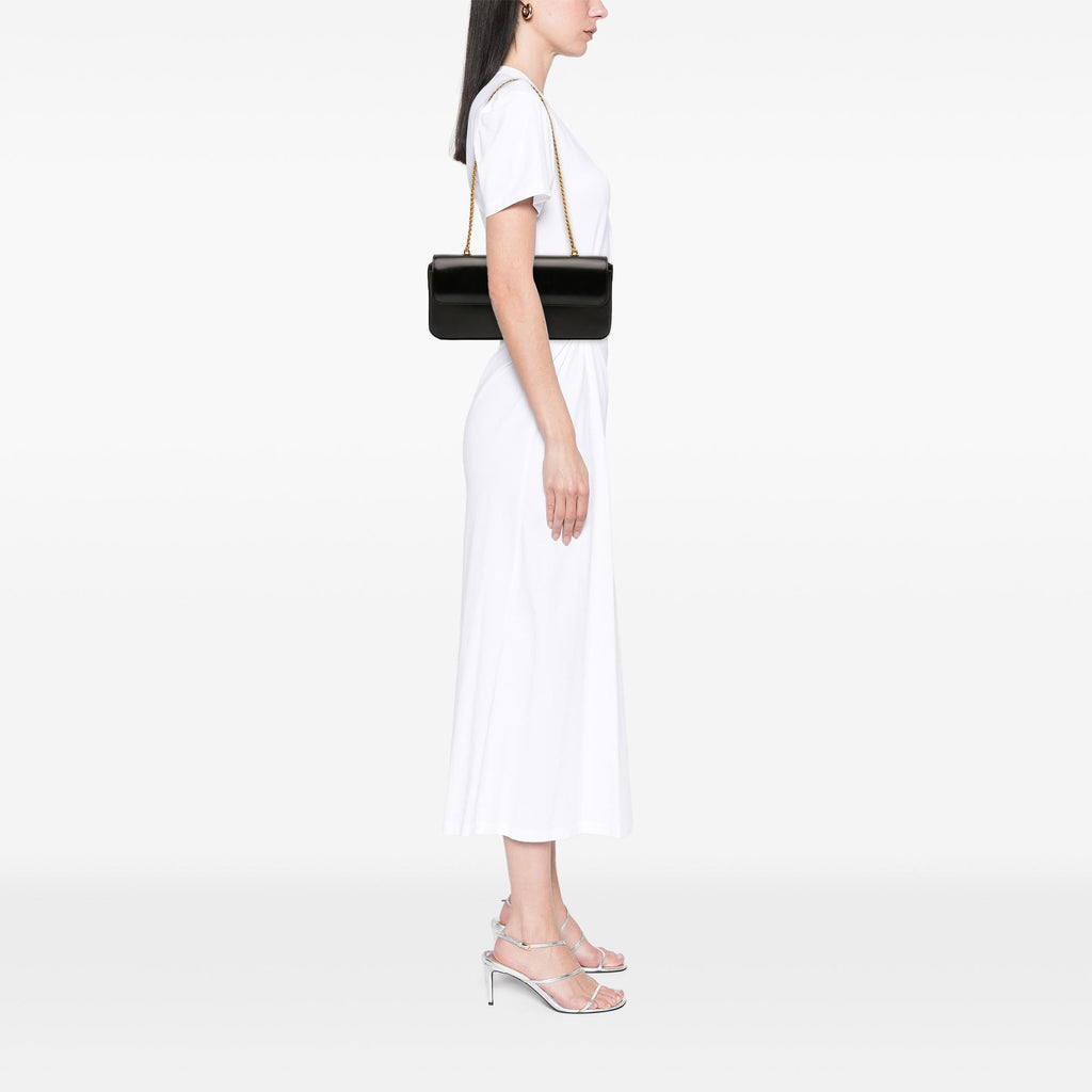 Celine Shiny Calfskin Triomphe Chain Shoulder Bag