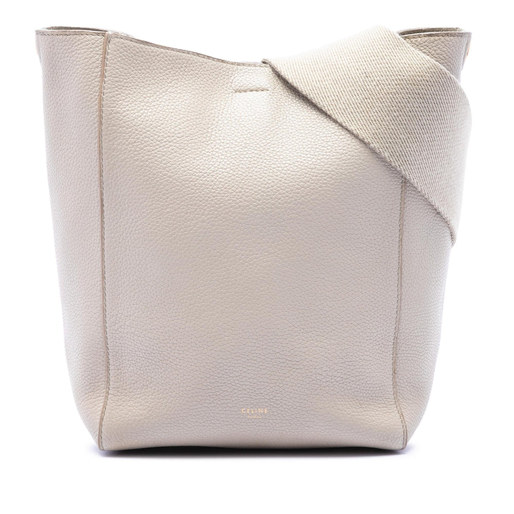 Celine Small Soft Grained Calfskin Seau Sangle Bucket Bag