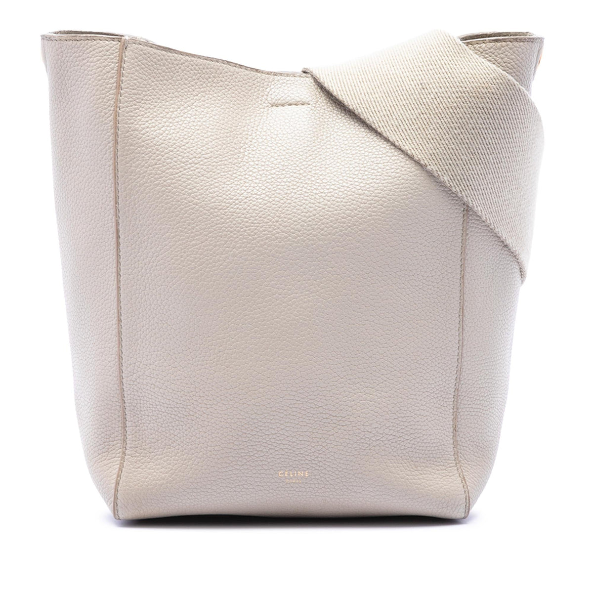 Celine Small Soft Grained Calfskin Seau Sangle Bucket Bag