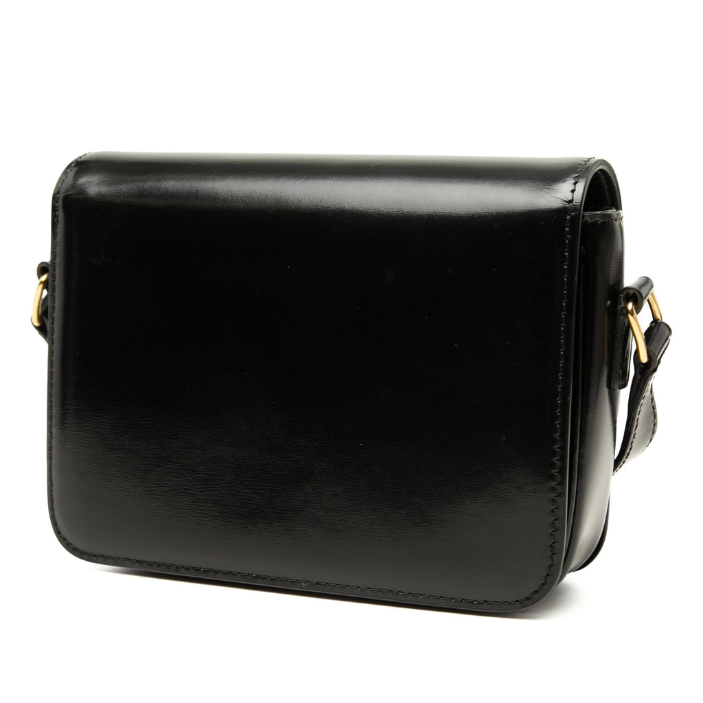Celine Teen Shiny Calfskin Triomphe Crossbody