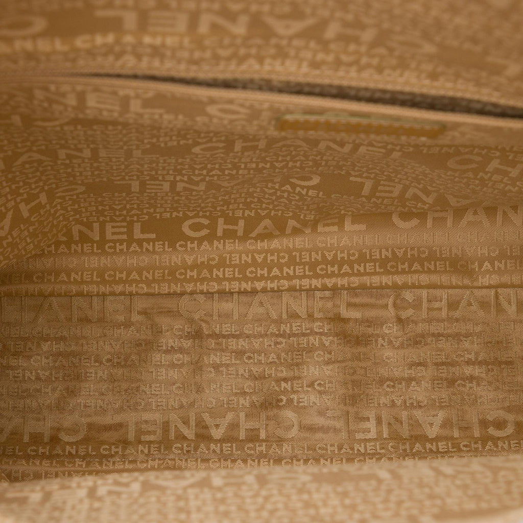 Chanel CC Canvas Clover Vertical Tote