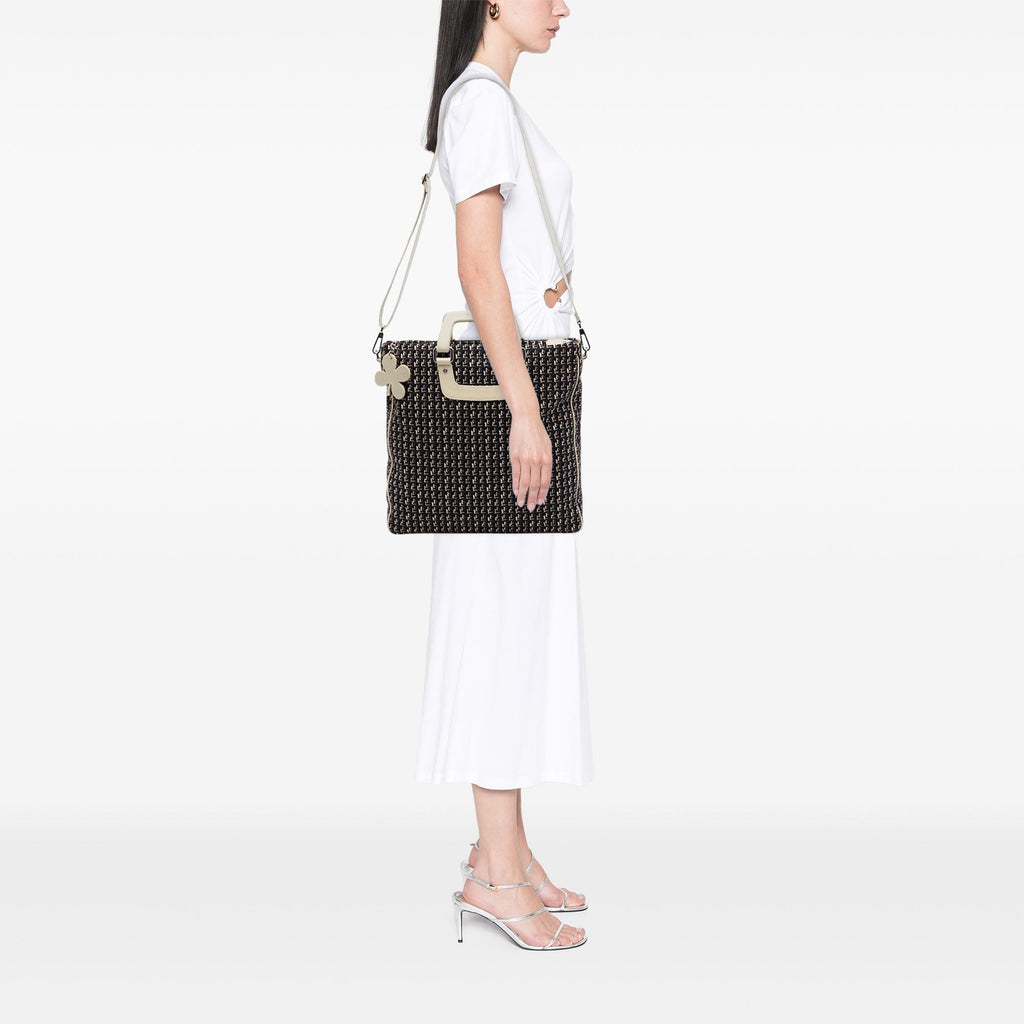 Chanel CC Canvas Clover Vertical Tote