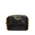 Chanel CC Caviar Front Pocket Bijoux Chain Camera Bag