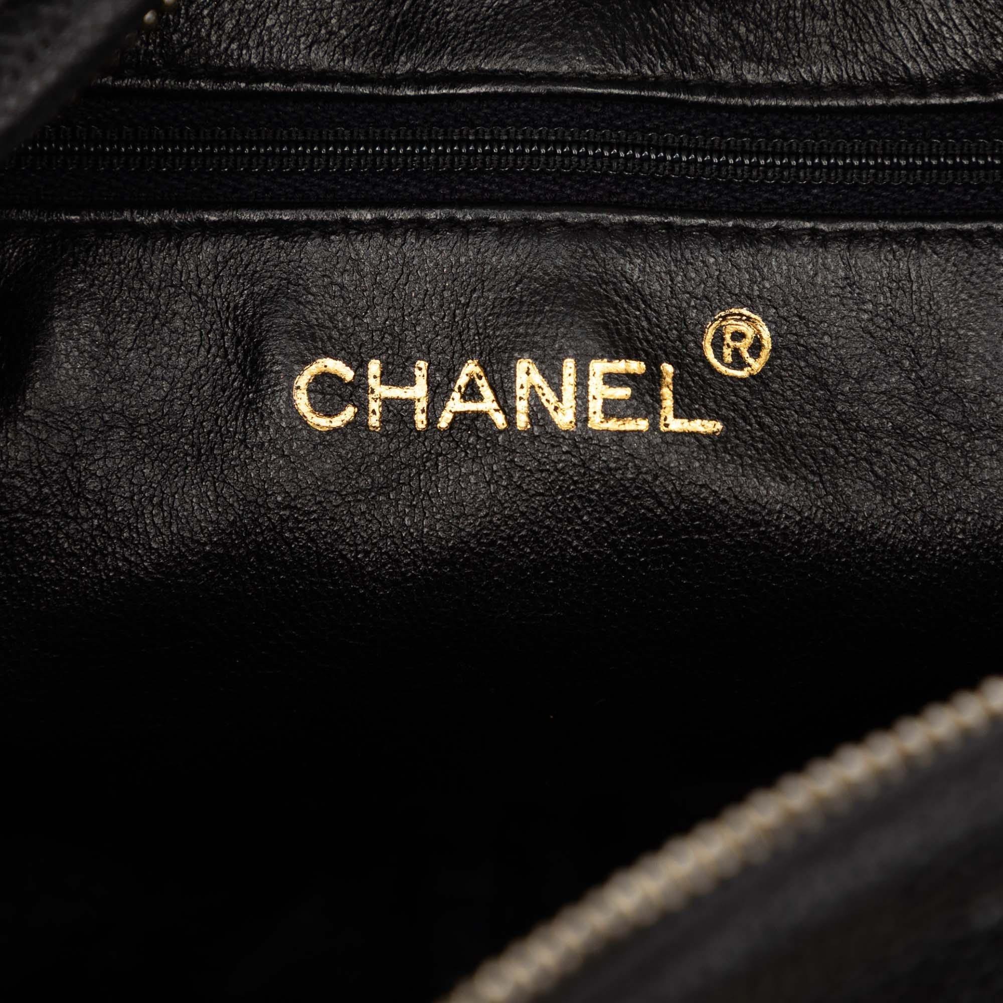 Chanel CC Caviar Front Pocket Bijoux Chain Camera Bag