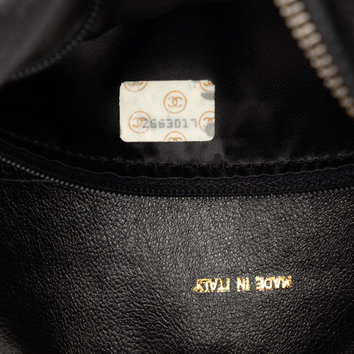 Chanel CC Caviar Front Pocket Bijoux Chain Camera Bag