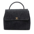 Chanel CC Denim Kelly Top Handle Bag