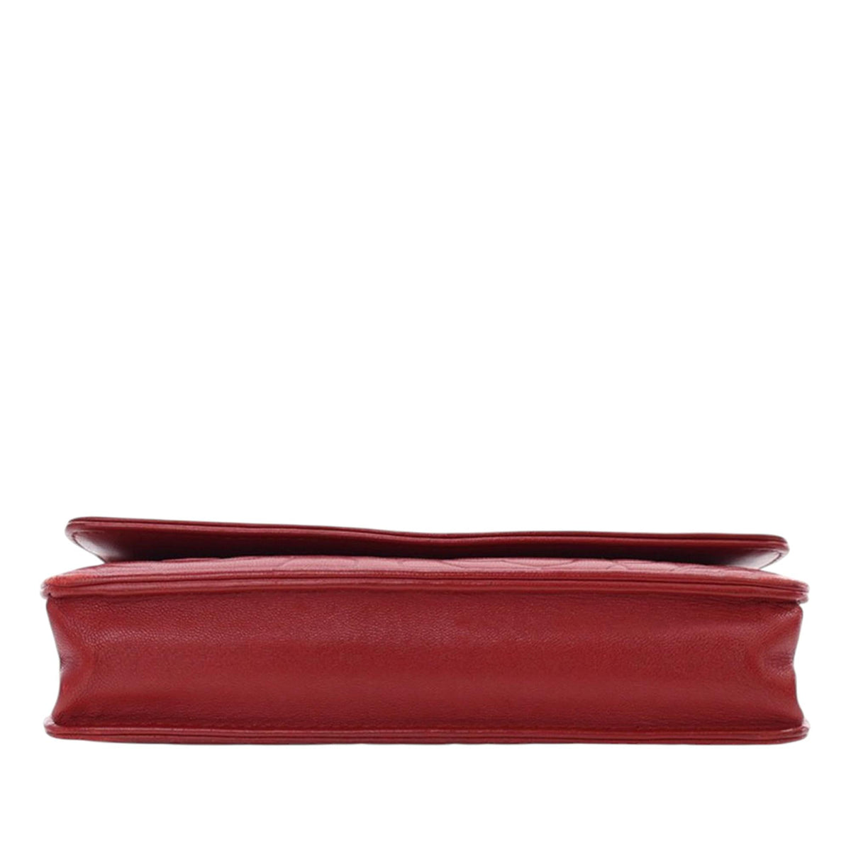 Chanel CC Embossed Lambskin Camellia Wallet On Chain