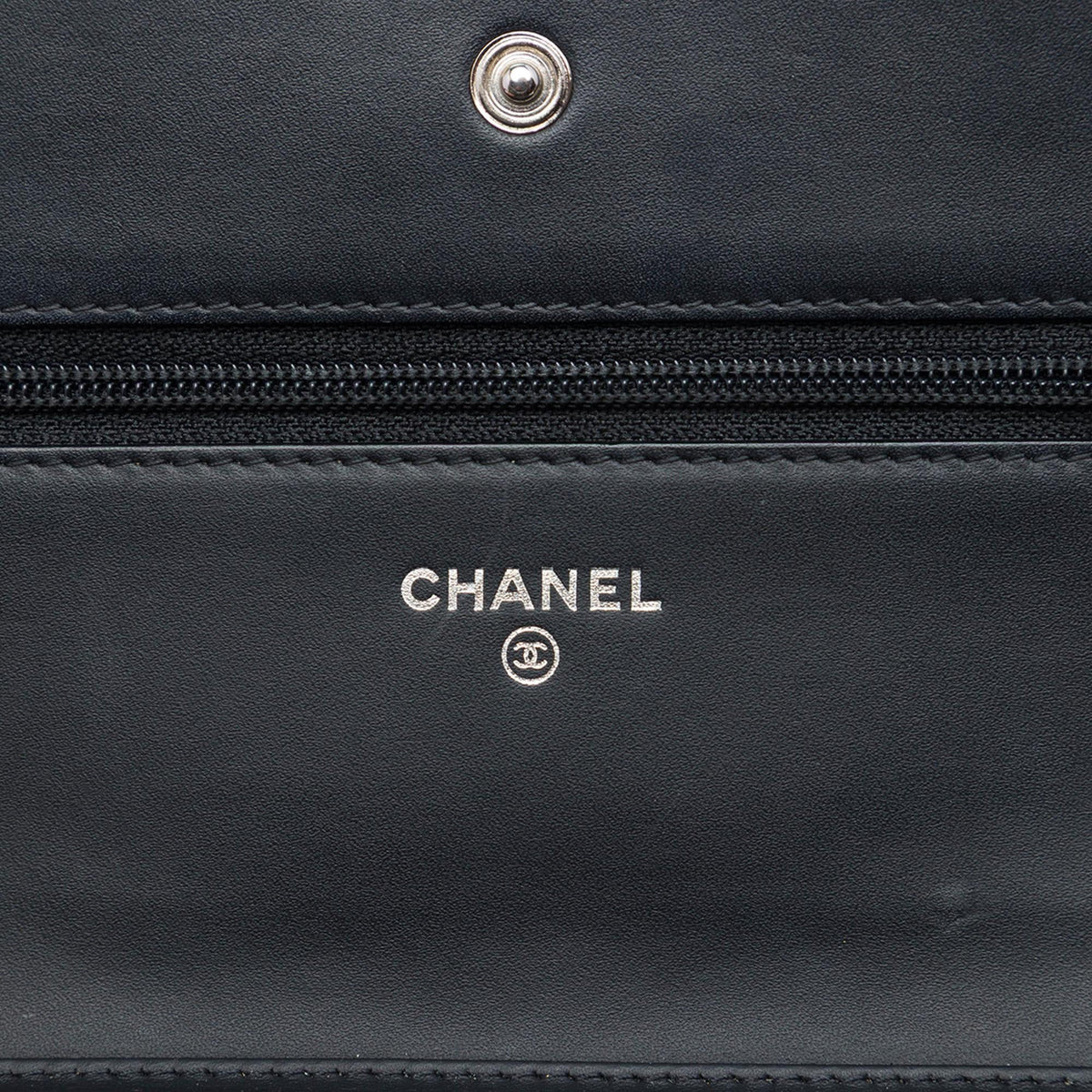 Chanel CC Patent Caviar Wallet On Chain